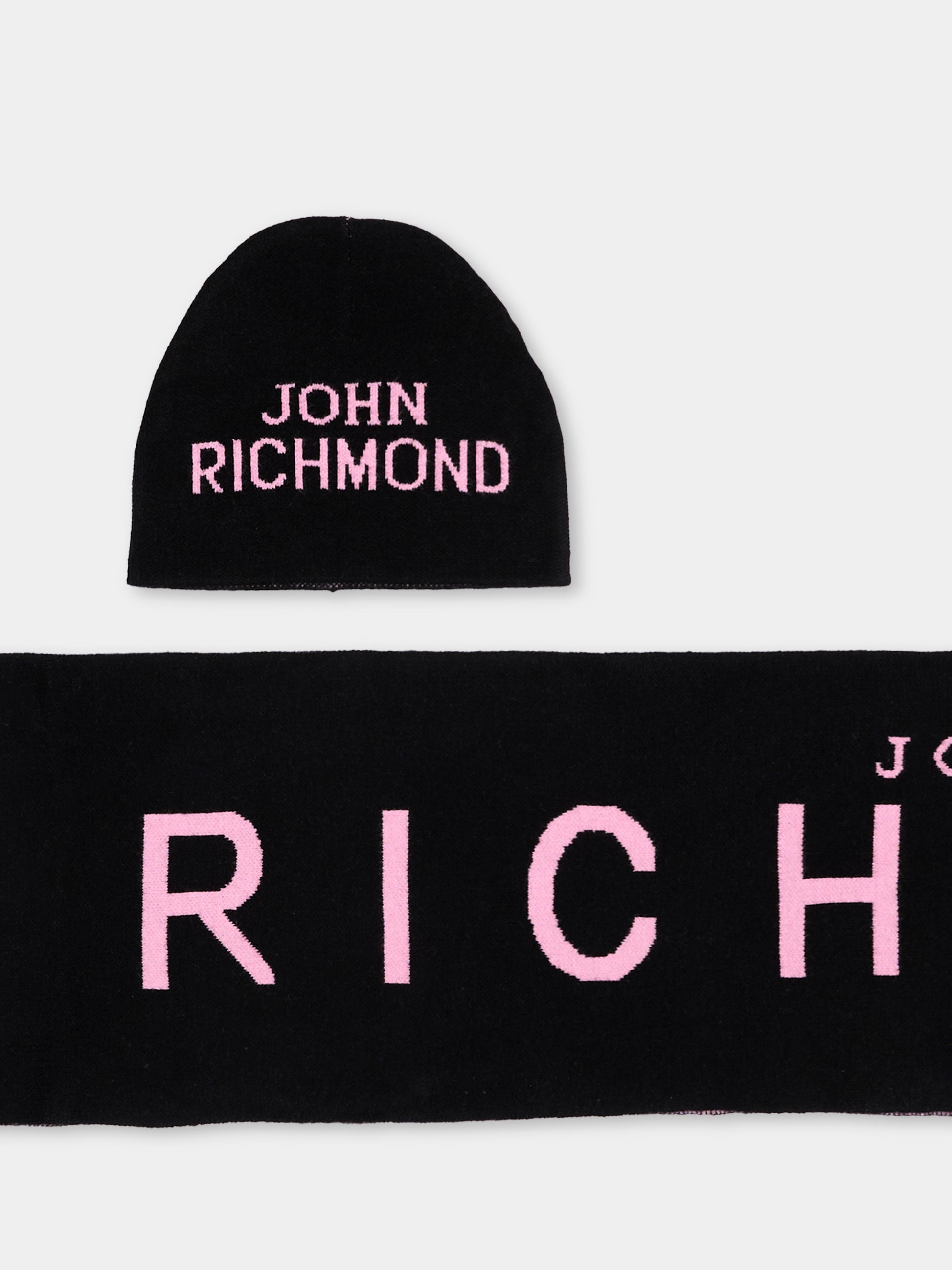 Set accessori nero per bambina con logo,Richmond,RGA26015HS BLACK/P.B. BLACK
