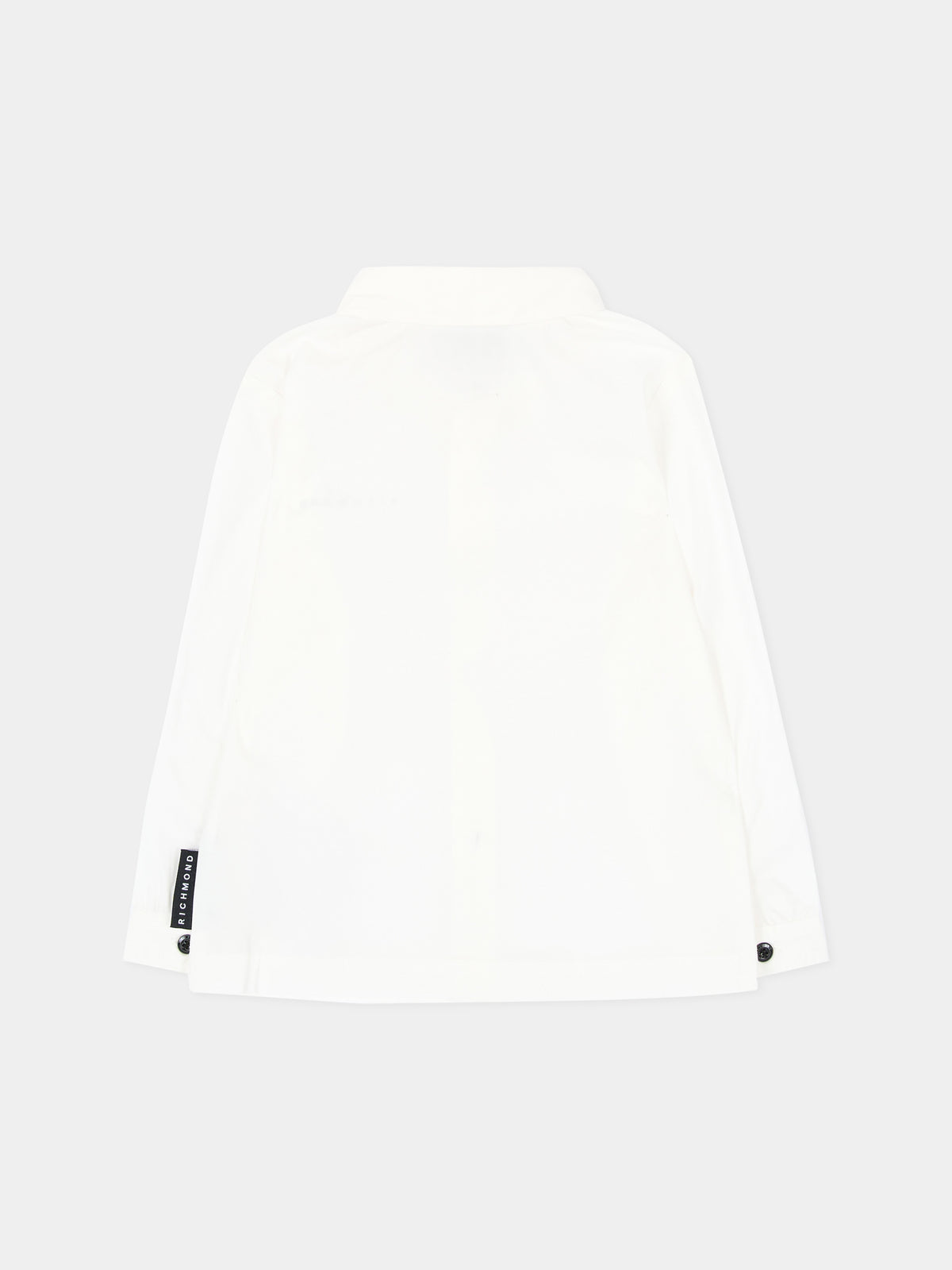 Camicia a manica lunga bianca per neonato con logo,Richmond,RIA26032CA OFF-WHITE OFF-WHITE