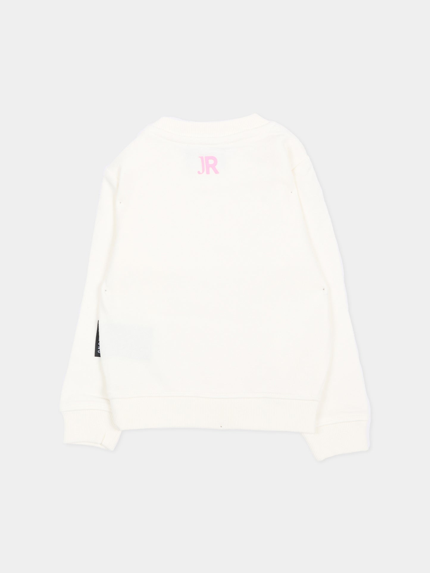 Felpa avorio per neonata con logo,Richmond,RIA26023FE OFF-WHITE OFF-WHITE