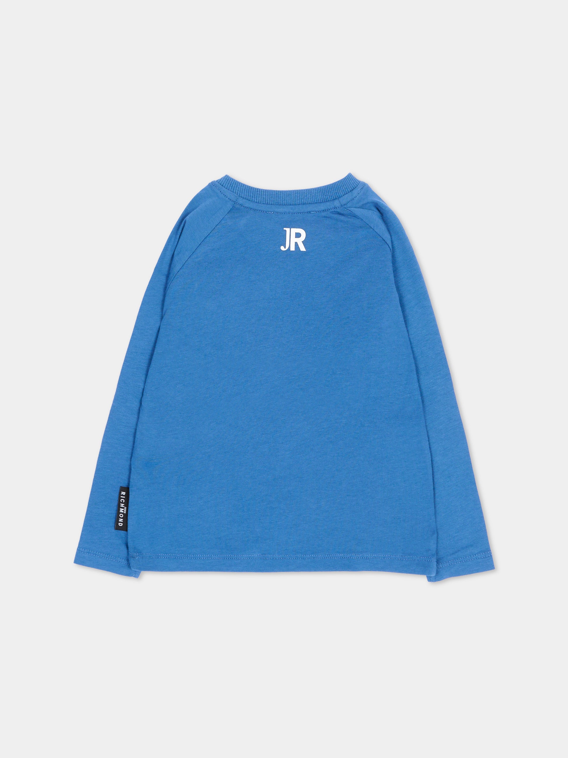 T-Shirt azzurra per neonato con logo,Richmond,RIA26006TS COBALT_BR. COBALT BRIGHT