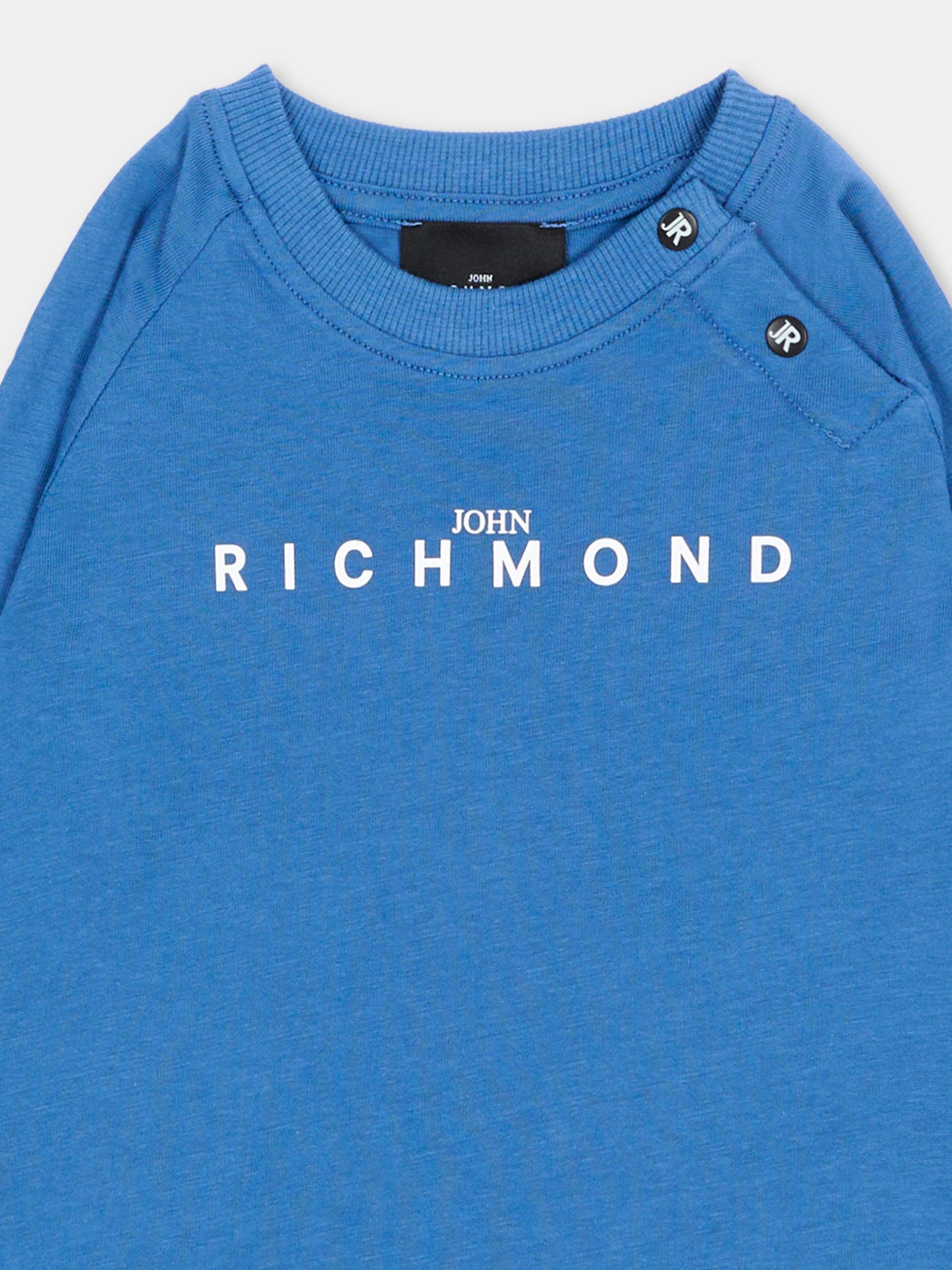 T-Shirt azzurra per neonato con logo,Richmond,RIA26006TS COBALT_BR. COBALT BRIGHT