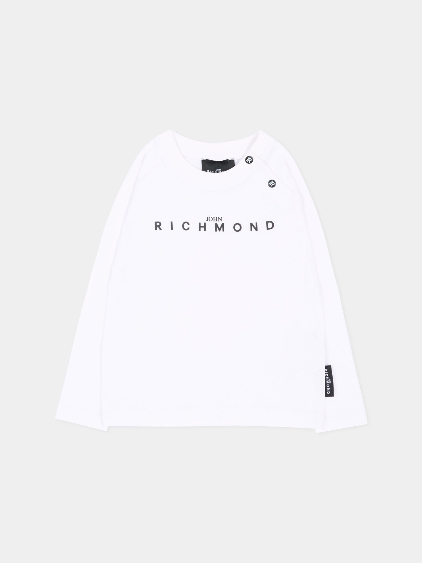 T-Shirt bianca per neonato con logo,Richmond,RIA26006TS WHITE WHITE