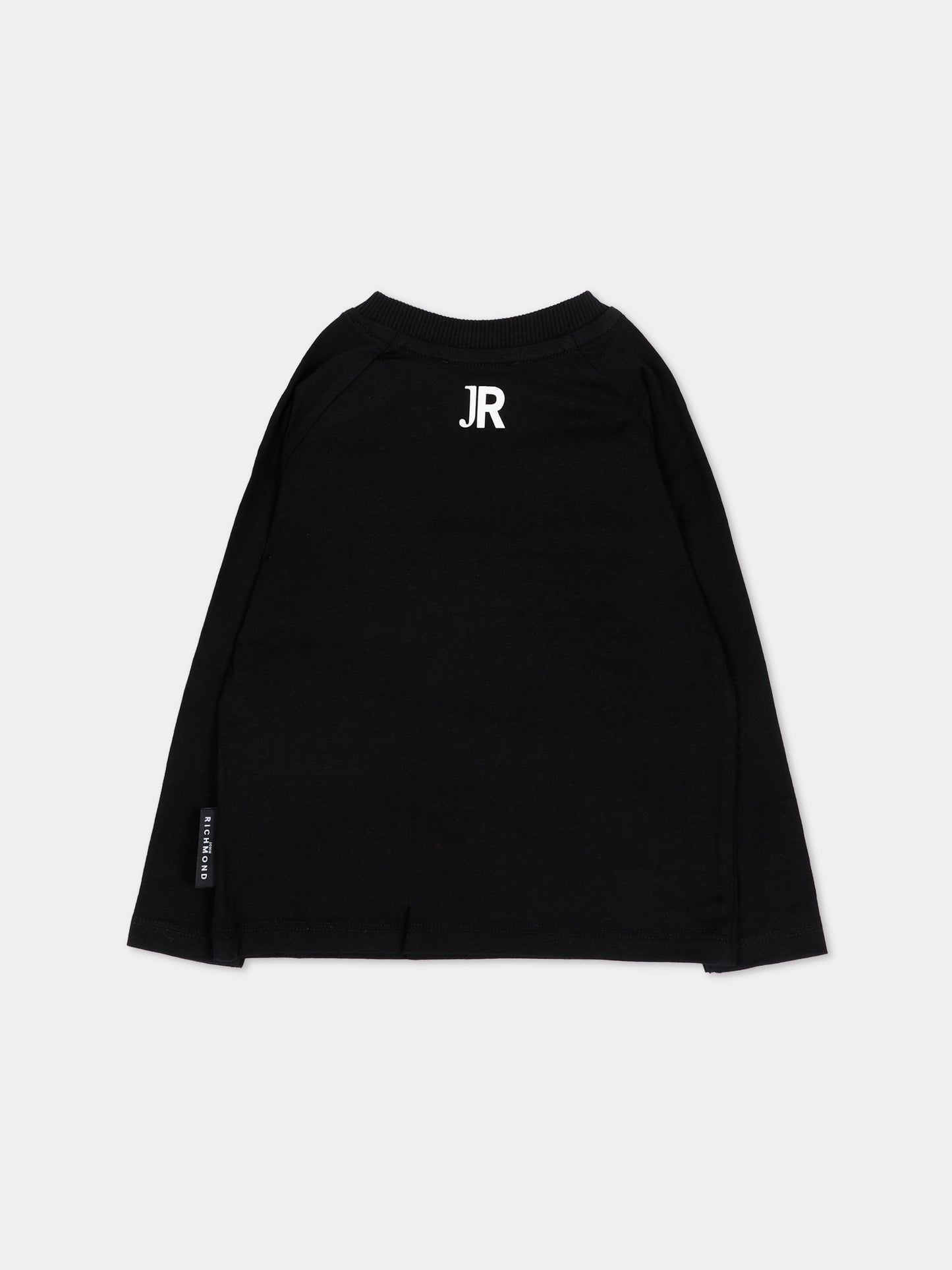T-Shirt nera per neonato con logo,Richmond,RIA26006TS BLACK BLACK