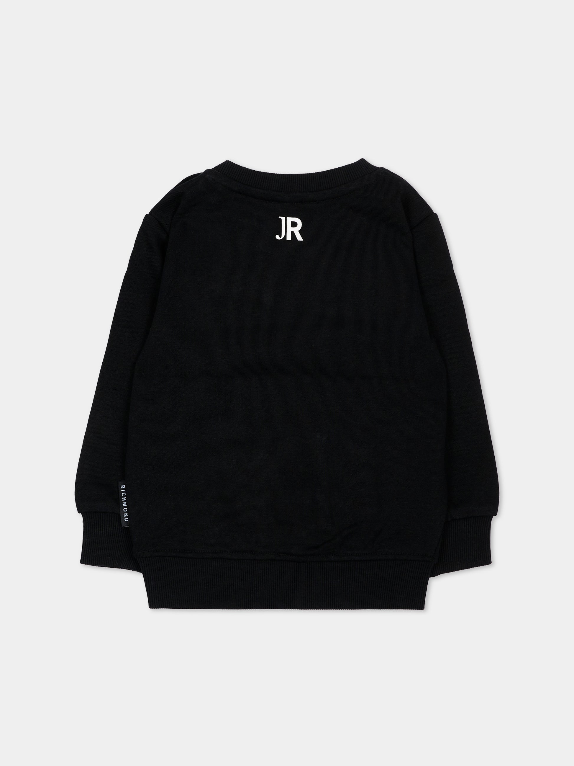 Felpa nera per neonato con logo,Richmond,RIA26003FE BLACK BLACK