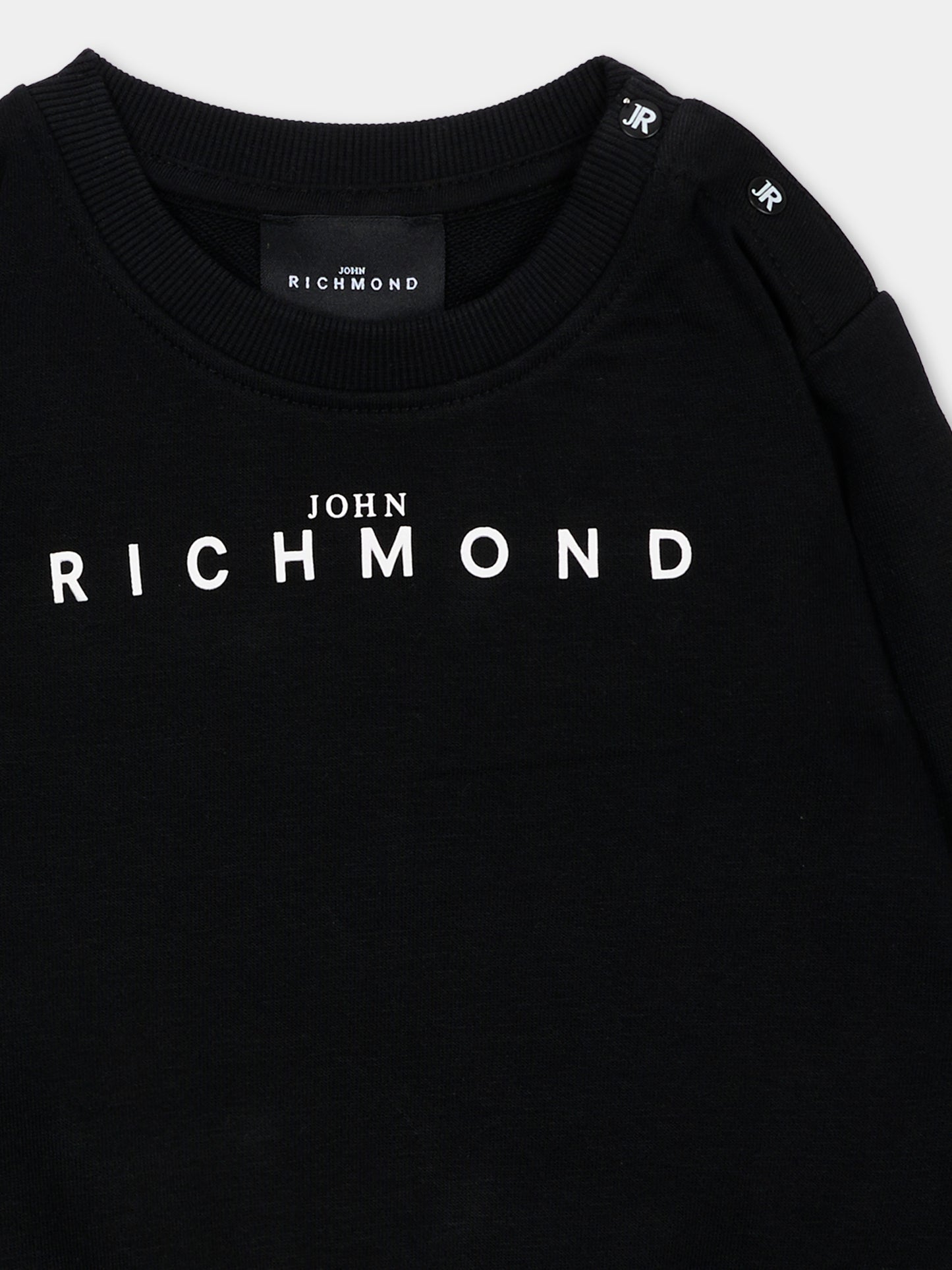 Felpa nera per neonato con logo,Richmond,RIA26003FE BLACK BLACK