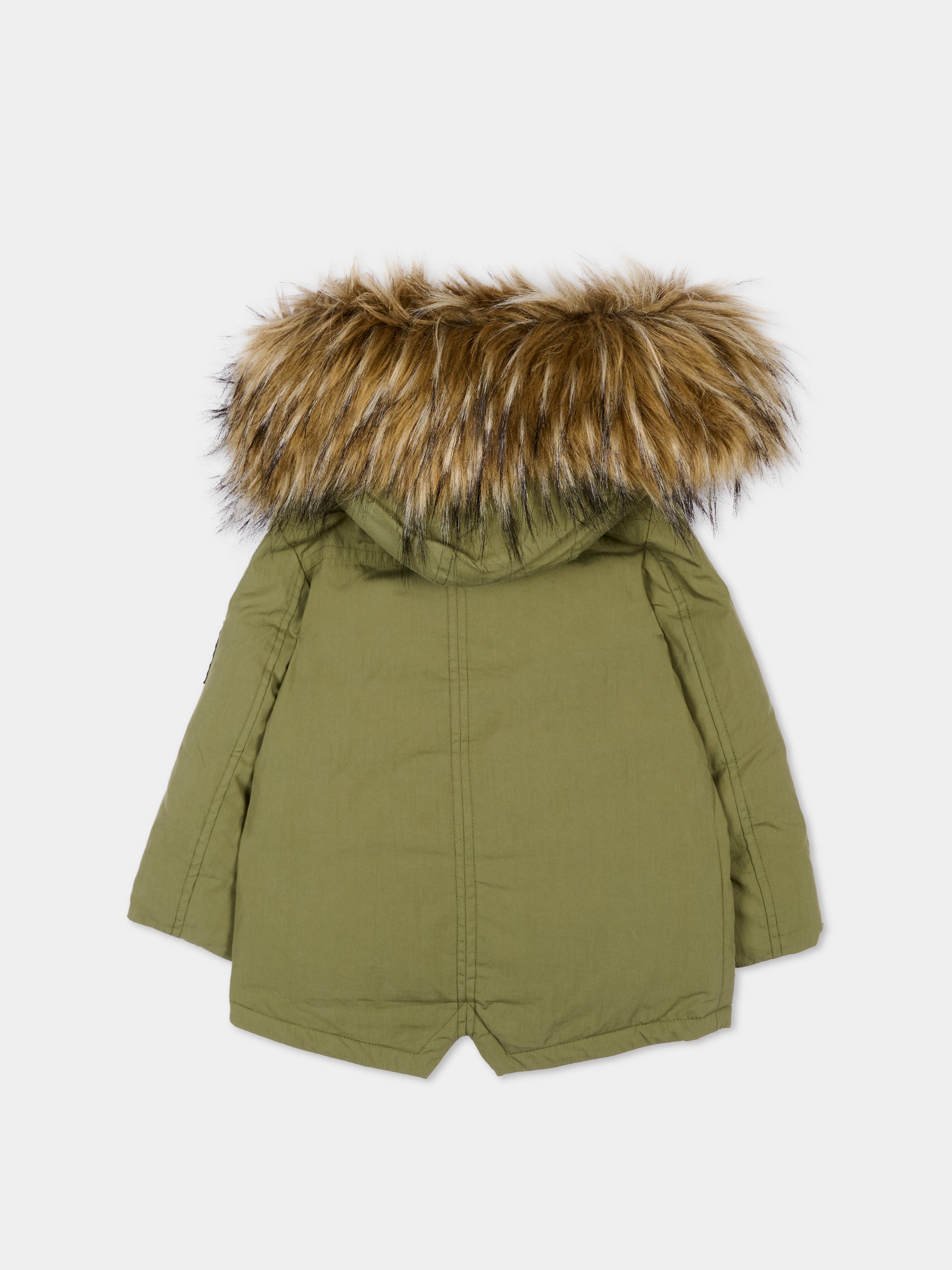 Parka verde per neonato con cappuccio,Richmond,RIA26108PK GREEN_MIL. GREEN MILITARY
