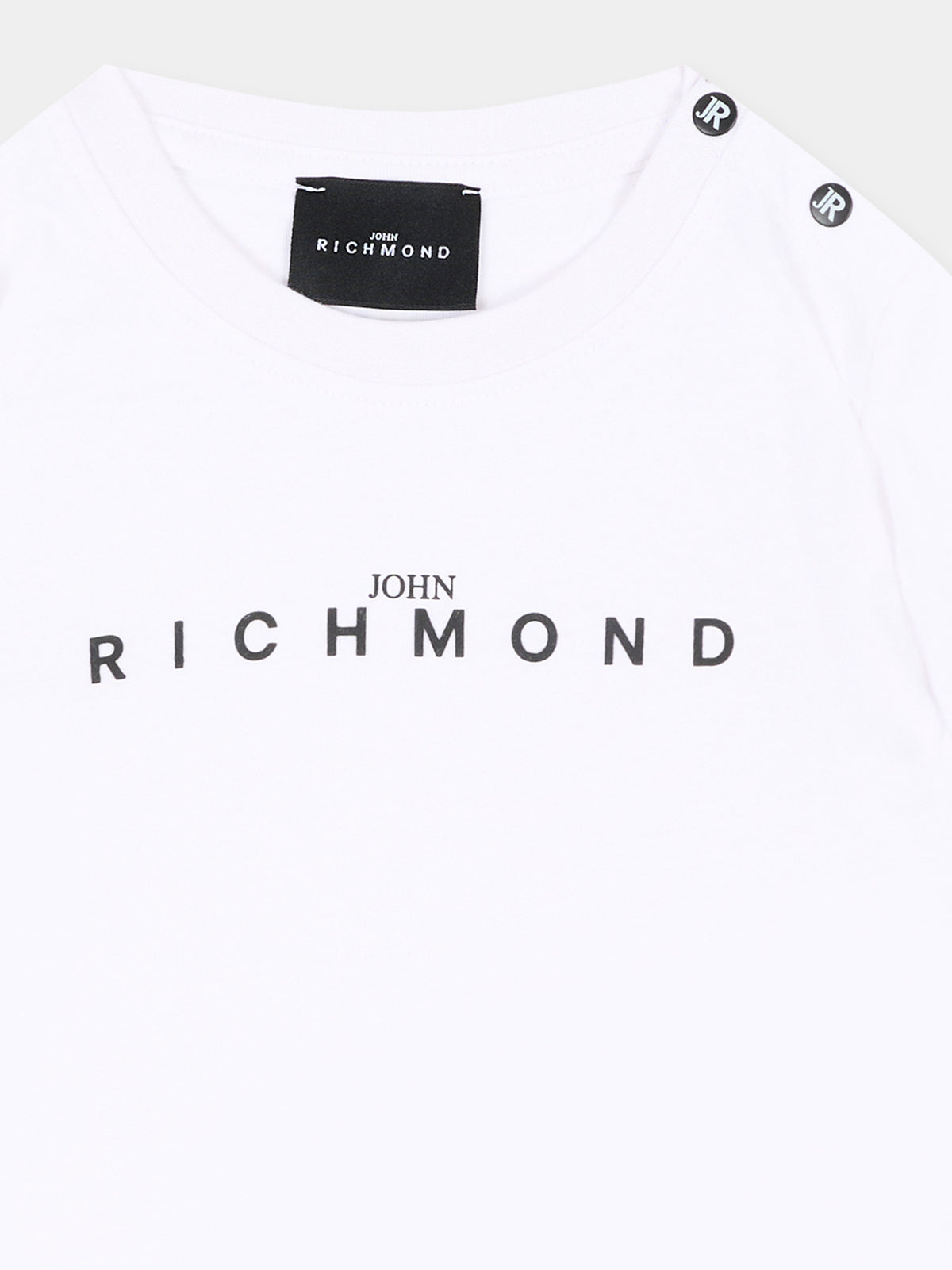 T-Shirt a manica corta bianca per neonato logo,Richmond,RIA26004TS WHITE WHITE