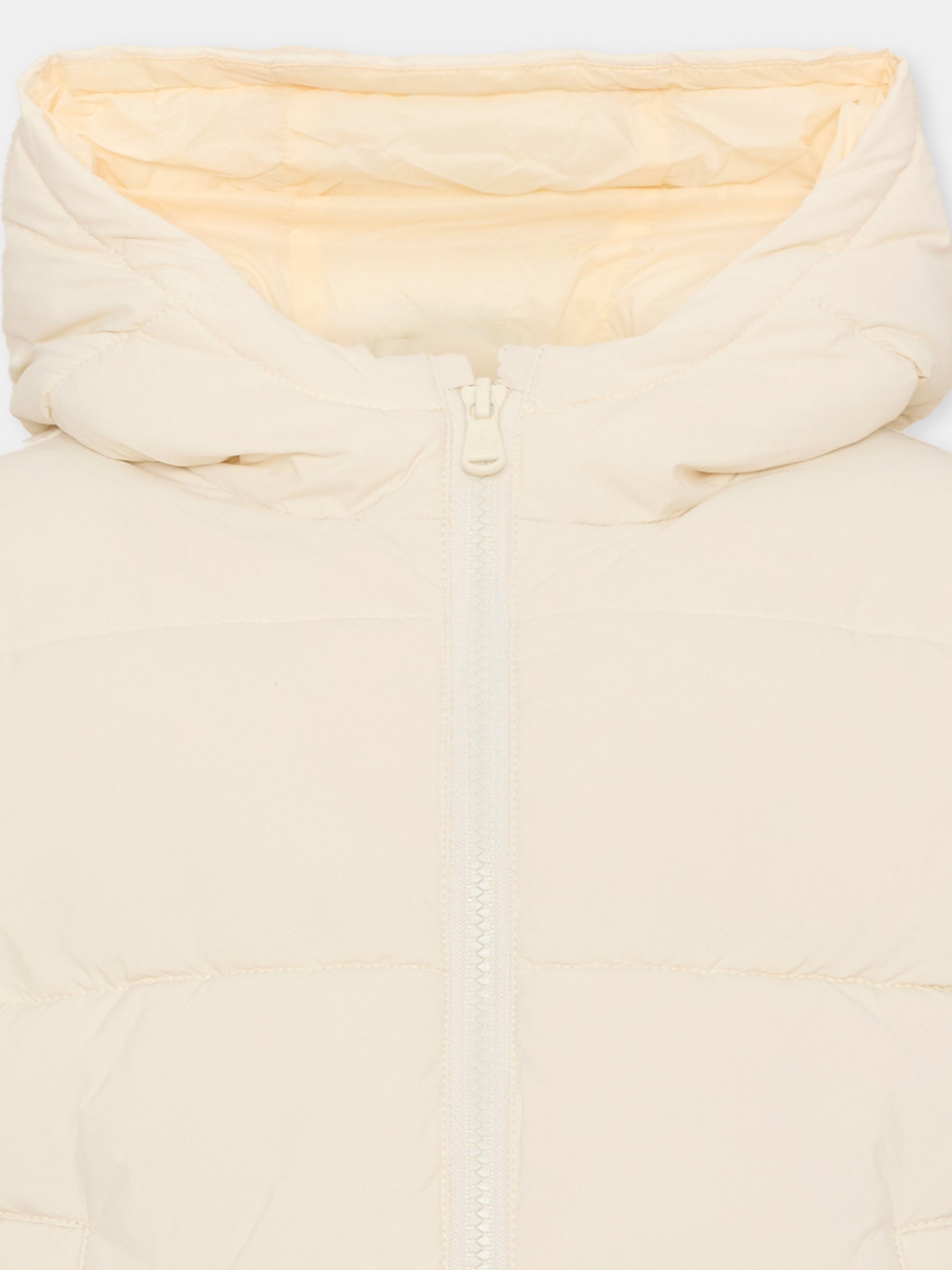 Piumino avorio per bambini con cappuccio,North Sails,NBA26074PI WHITE WINTER