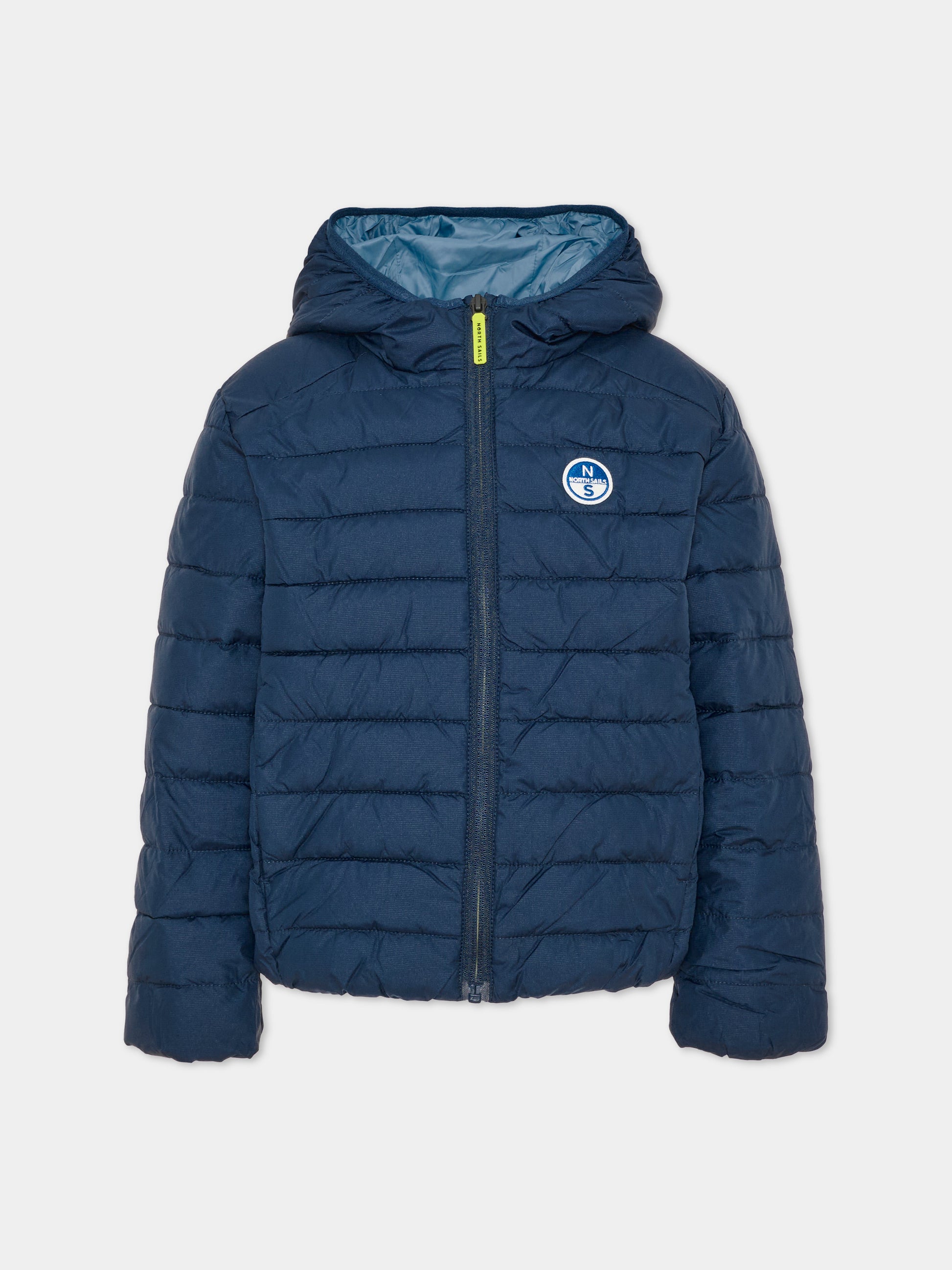 Piumino blu per bambino con cappuccio,North Sails,NBA26072PI BLUE NAVY