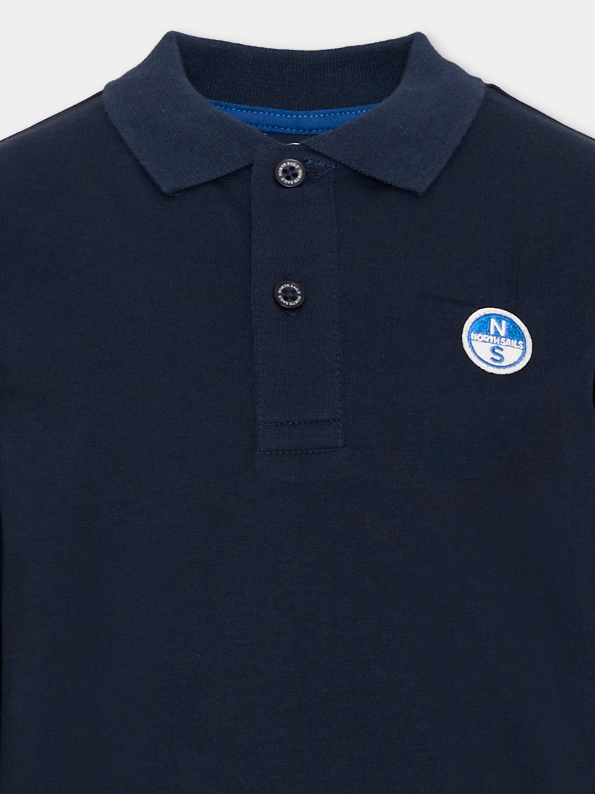 Polo blu per bambino con logo,North Sails,NBA26012PO BLUE NAVY
