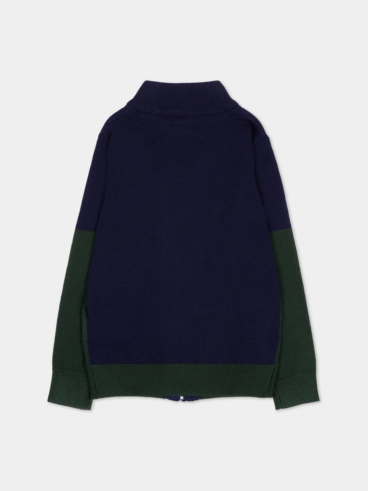 Cardigan blu per neonato con patch logo,North Sails,NIA26018CD BLUE NAVY