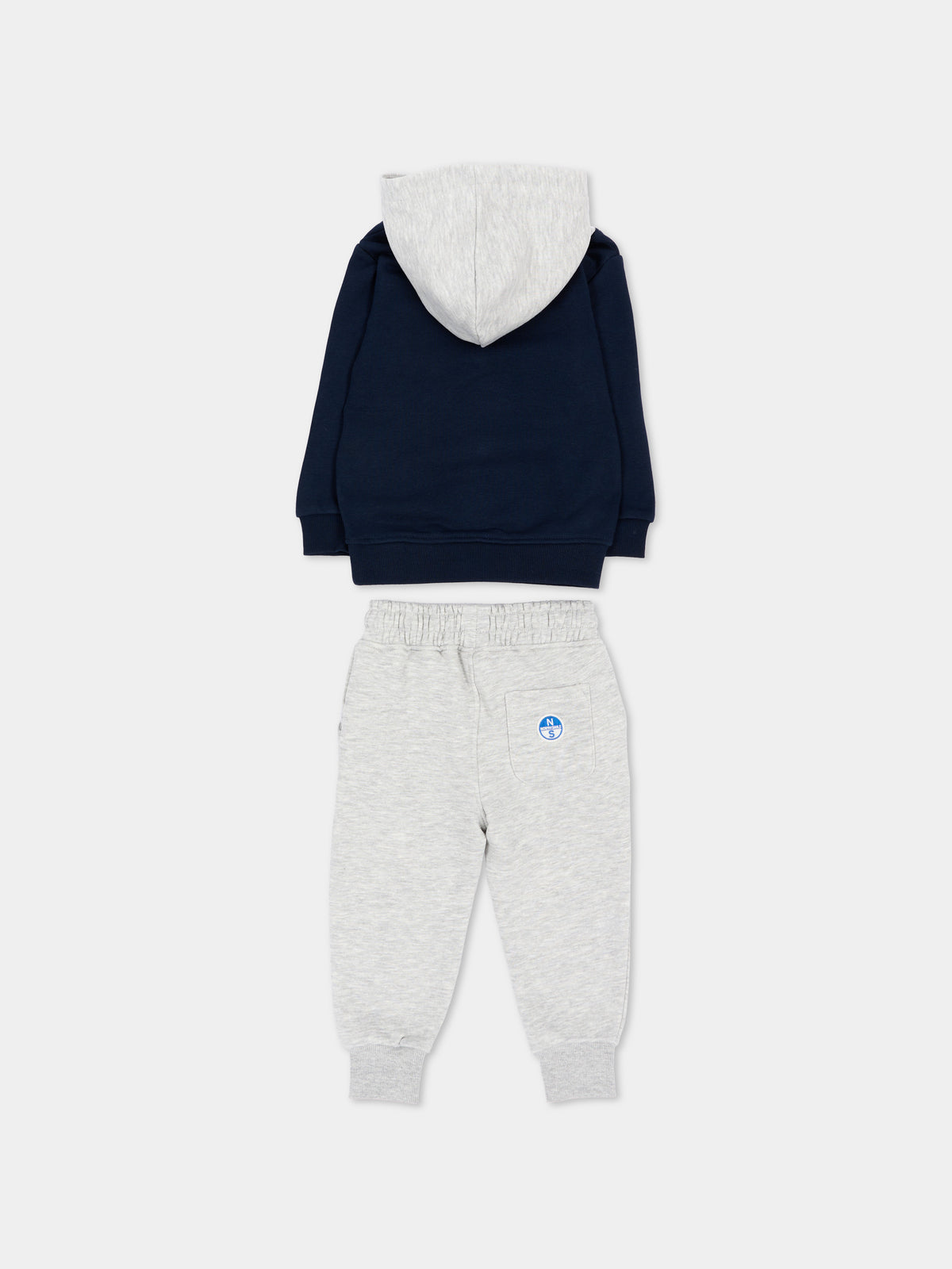Completo sportivo lungo blu per neonato con logo,North Sails,NIA26034CF BLUE NAVY