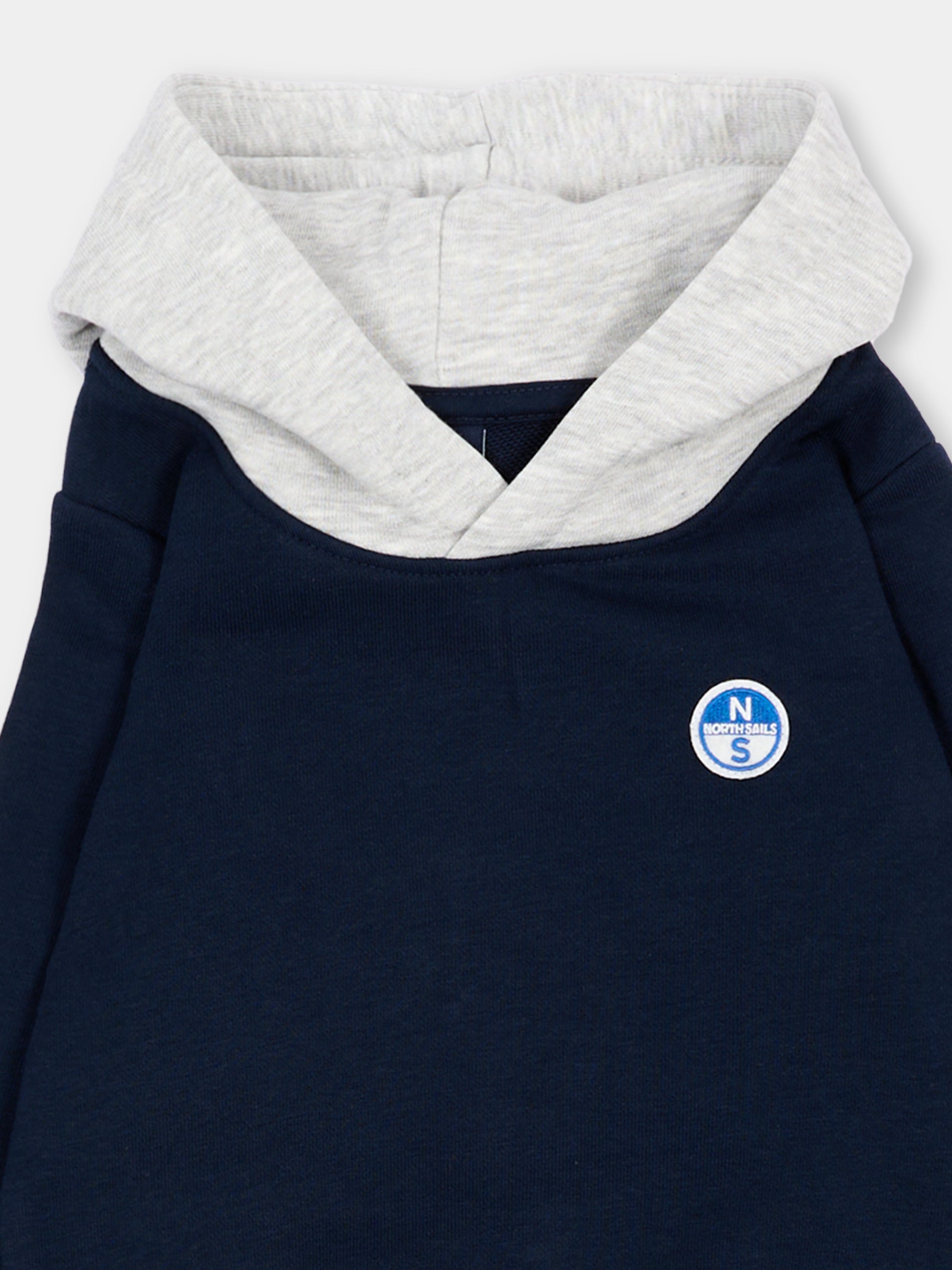 Completo sportivo lungo blu per neonato con logo,North Sails,NIA26034CF BLUE NAVY