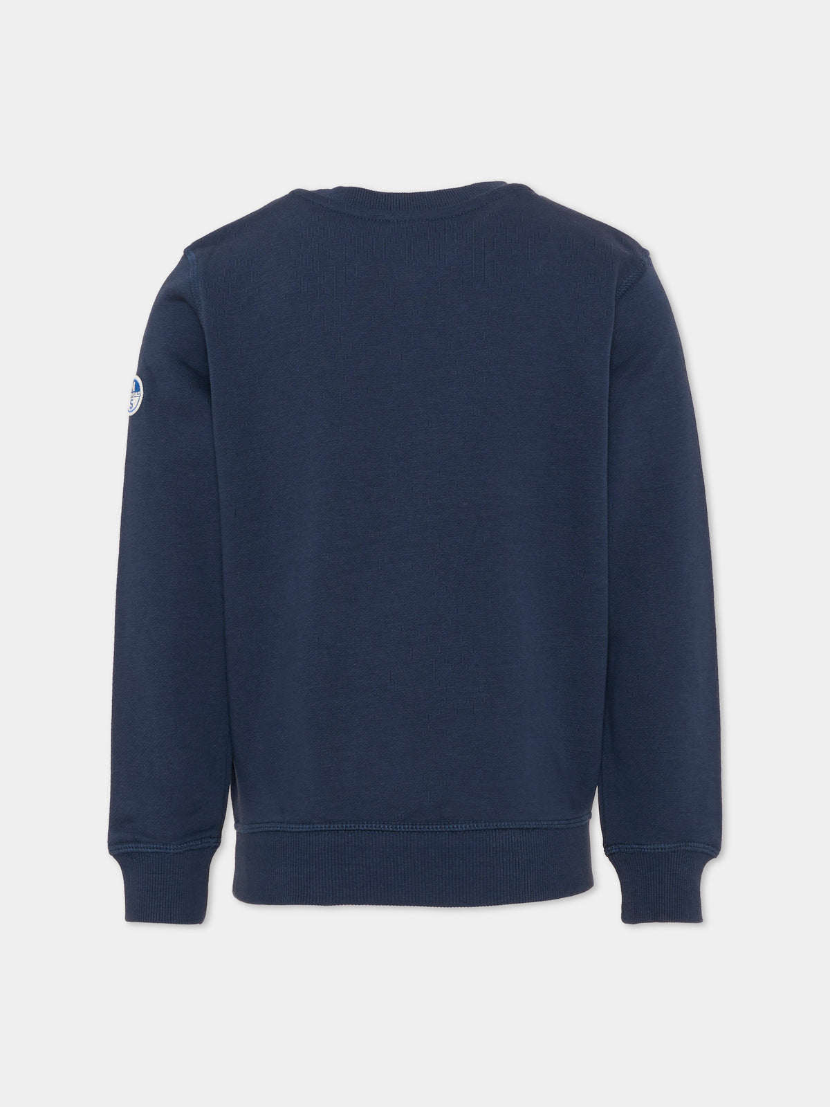 Felpa girocollo blu per bambino con logo,North Sails,NBA26003FE BLUE NAVY
