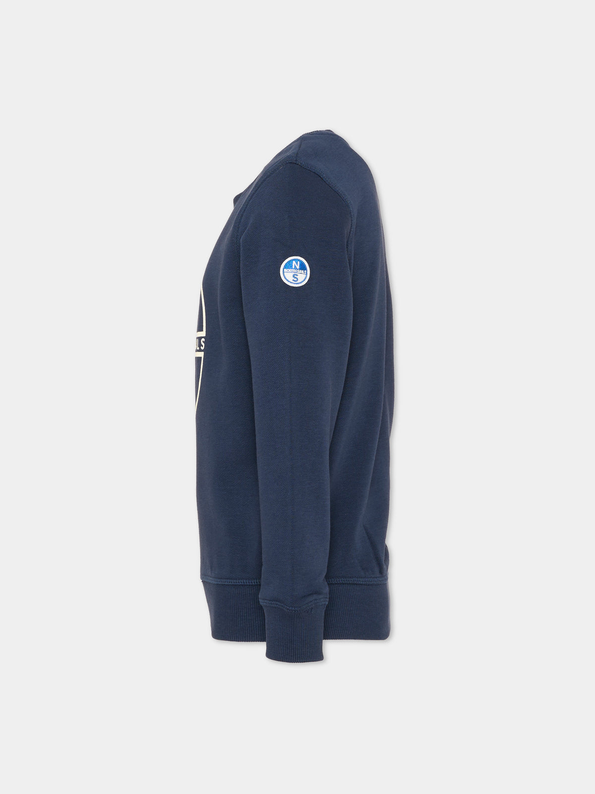 Felpa girocollo blu per bambino con logo,North Sails,NBA26003FE BLUE NAVY