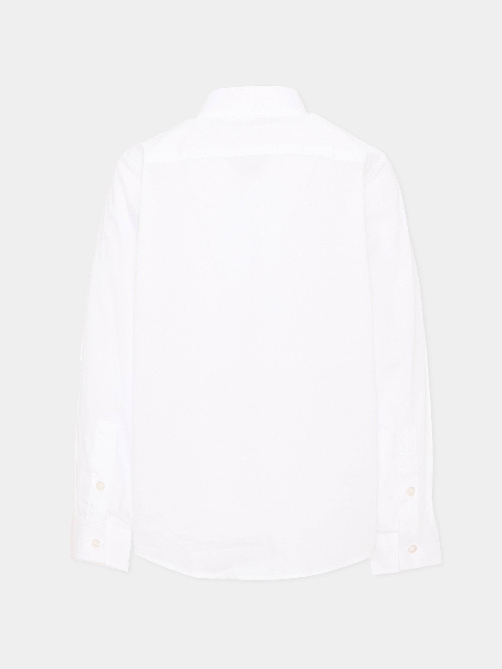 Camicia bianca per bambino con logo,Trussardi Junior,TBA26031CA WHITE WHITE