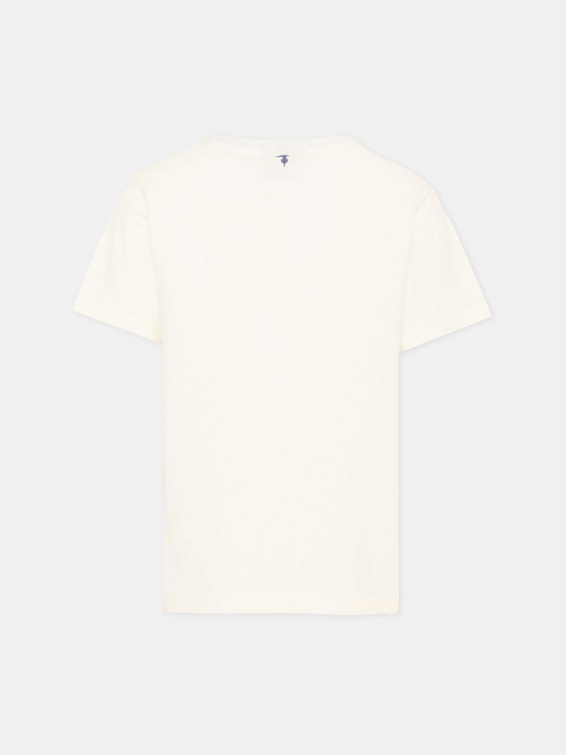 T-Shirt avorio per bambino con logo,Trussardi Junior,TBA26008TS OFF-WHITE OFF-WHITE