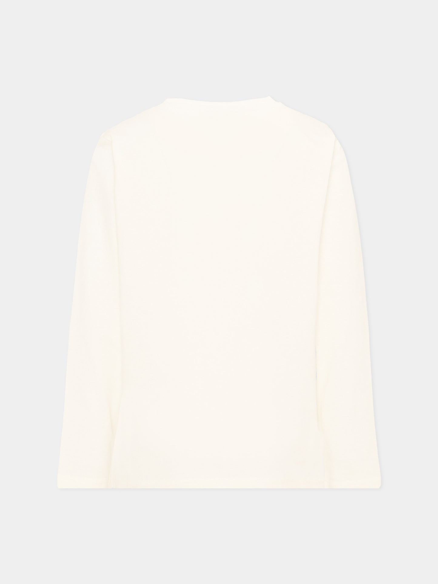 T-shirt avorio per bambino con logo,Trussardi Junior,TBA26007TS OFF-WHITE OFF-WHITE
