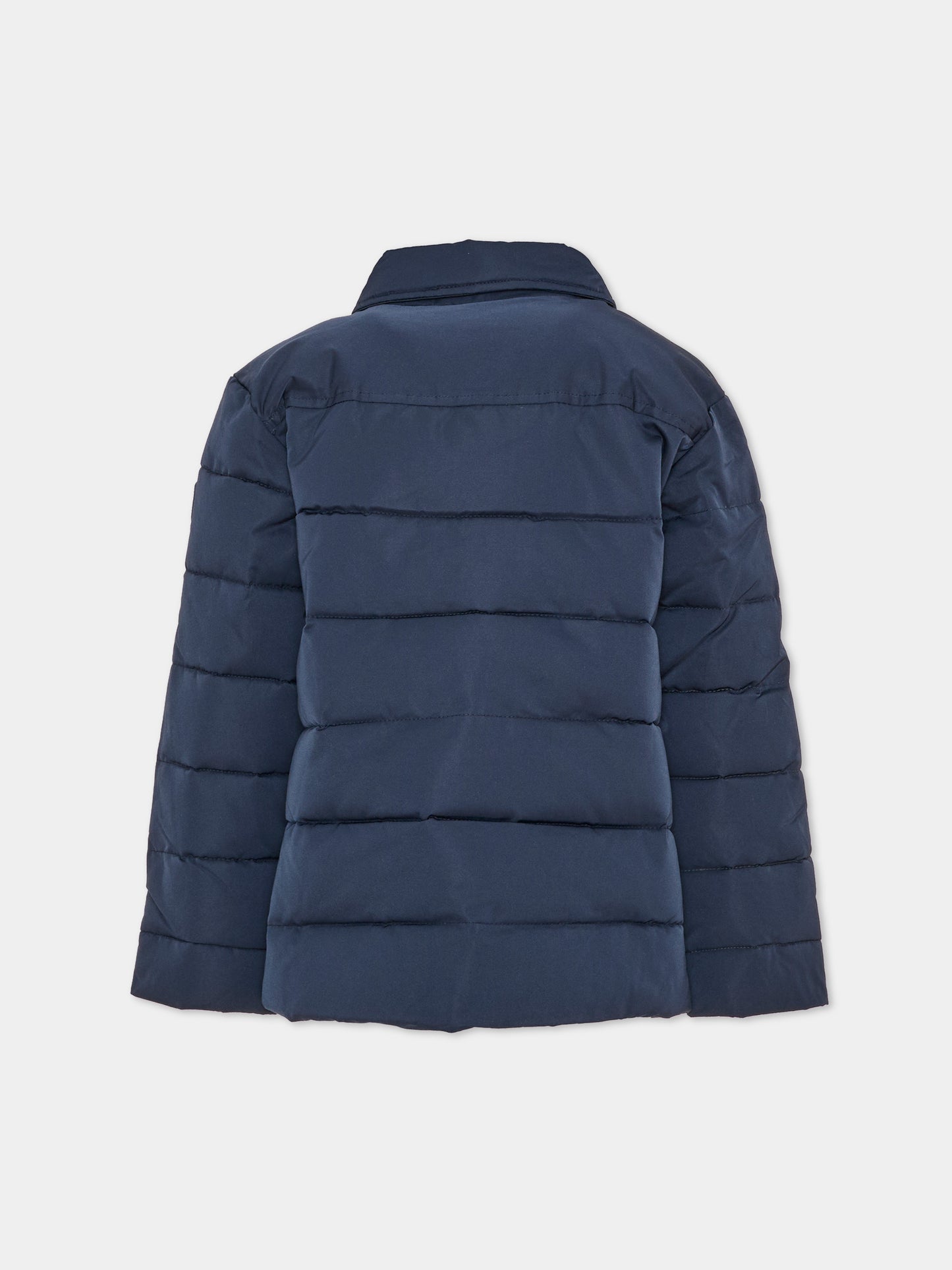 Piumino blu per bambino trapuntato,Trussardi Junior,TIA26043PI BLUE_NAVAL BLUE NAVAL