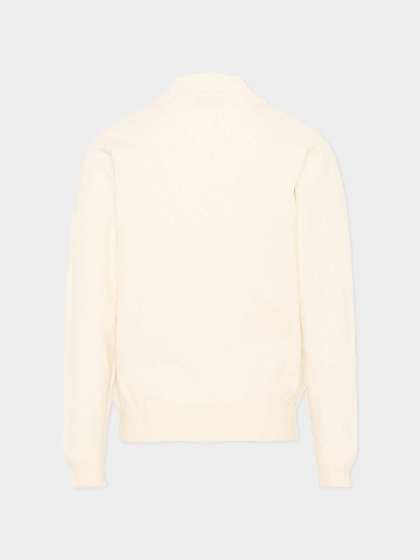 Dolcevita avorio per bambino con logo,Trussardi Junior,TIA26100MA OFF-WHITE OFF-WHITE