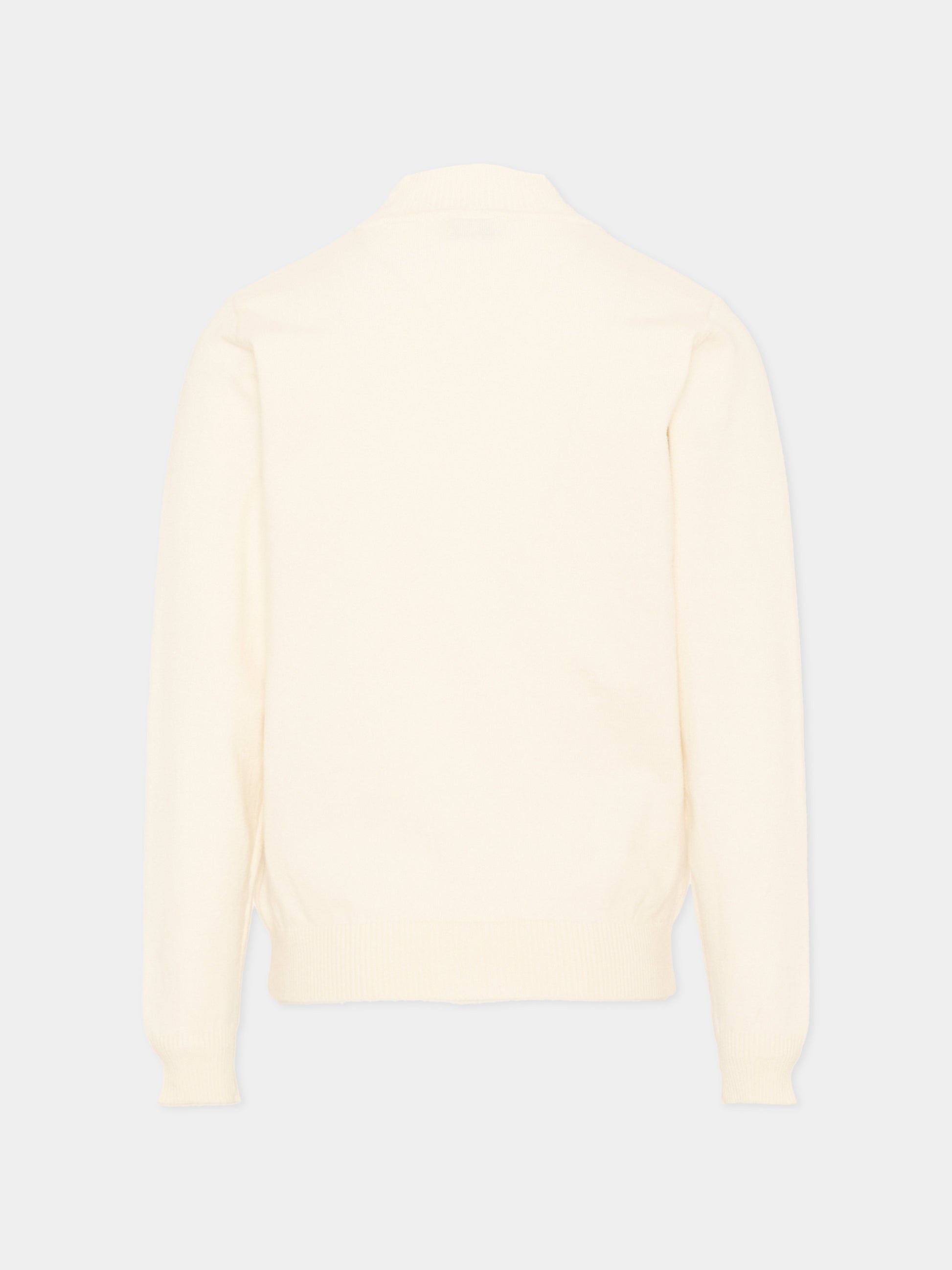 Dolcevita avorio per bambino con logo,Trussardi Junior,TIA26100MA OFF-WHITE OFF-WHITE