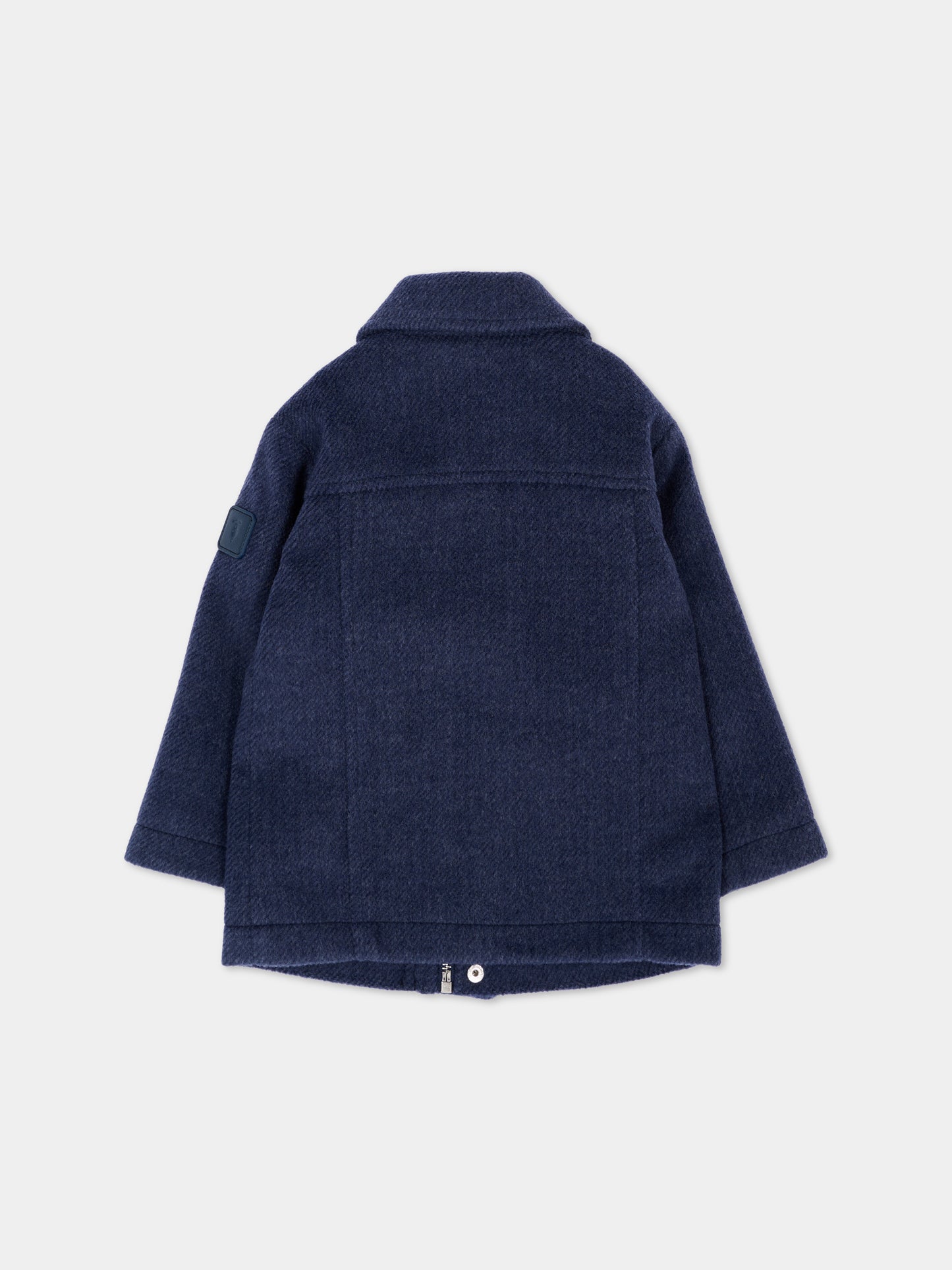 Cappotto blu per neonato,Trussardi Junior,TIA26047CP BLUE_NAVAL BLUE NAVAL