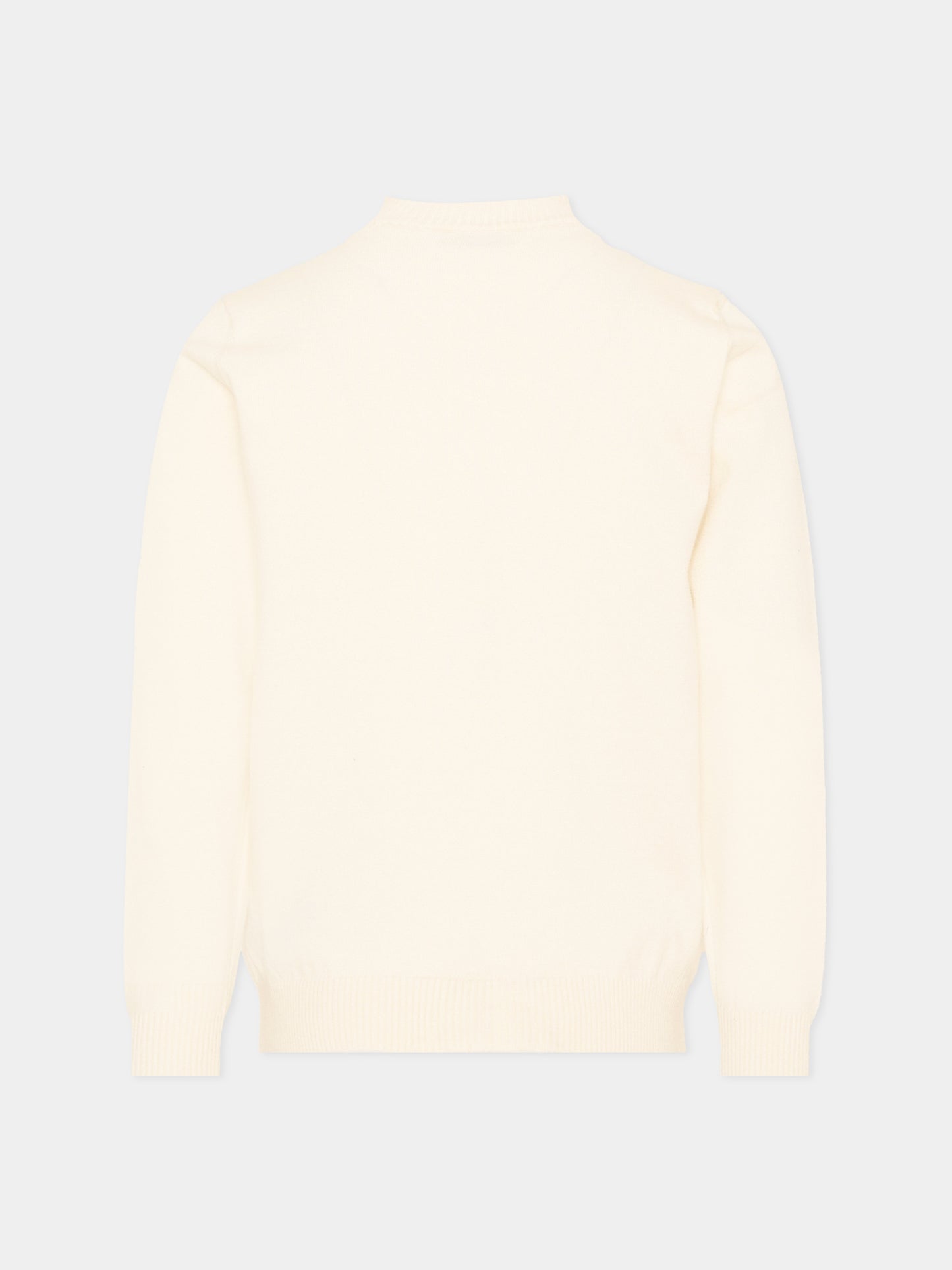 Maglione avorio per bambino con levriero,Trussardi Junior,TIA26116MA OFF-WHITE OFF-WHITE