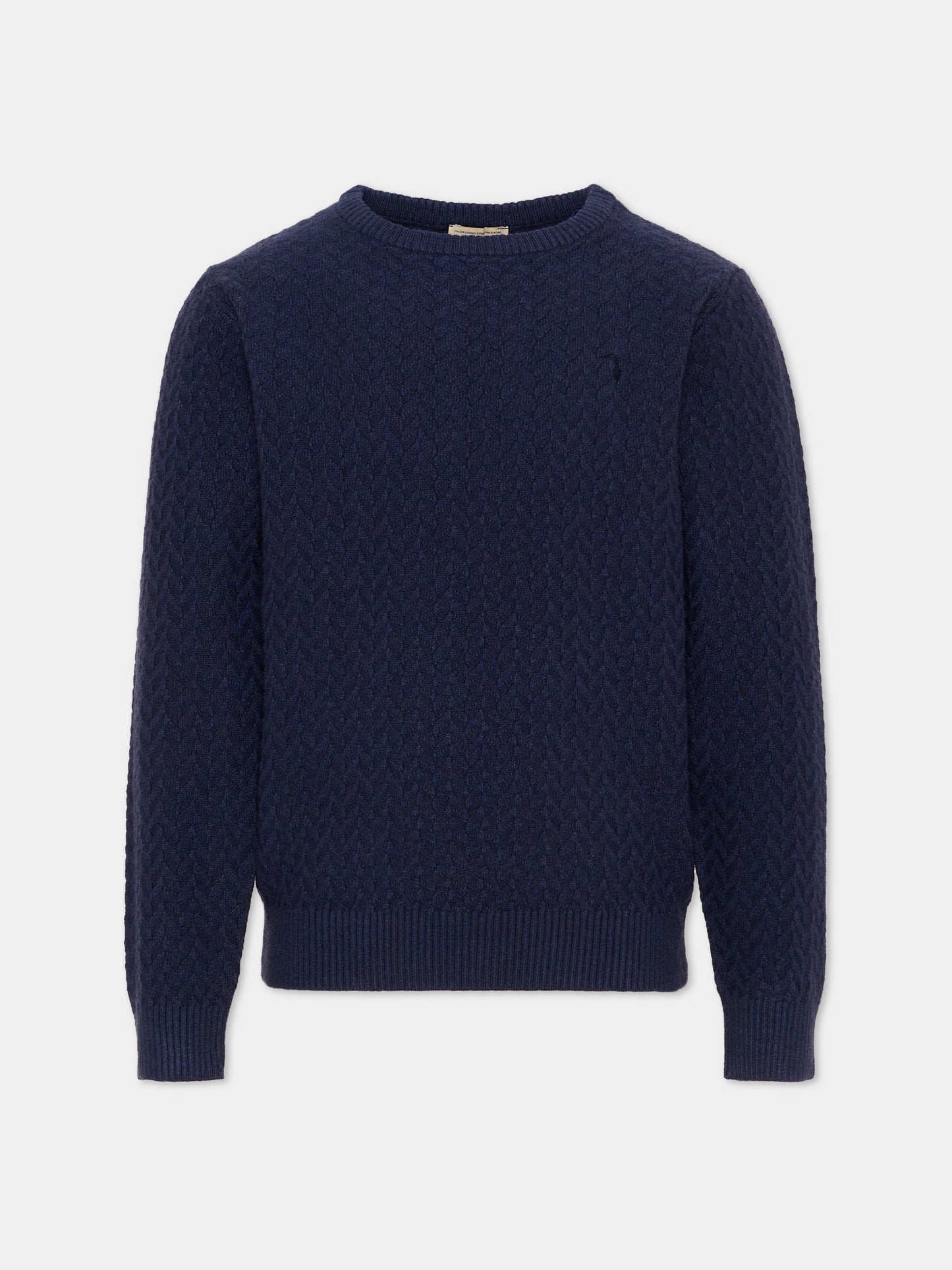Maglione blu per bambino con logo,Trussardi Junior,TIA26003MA BLUE_NAVAL BLUE NAVAL