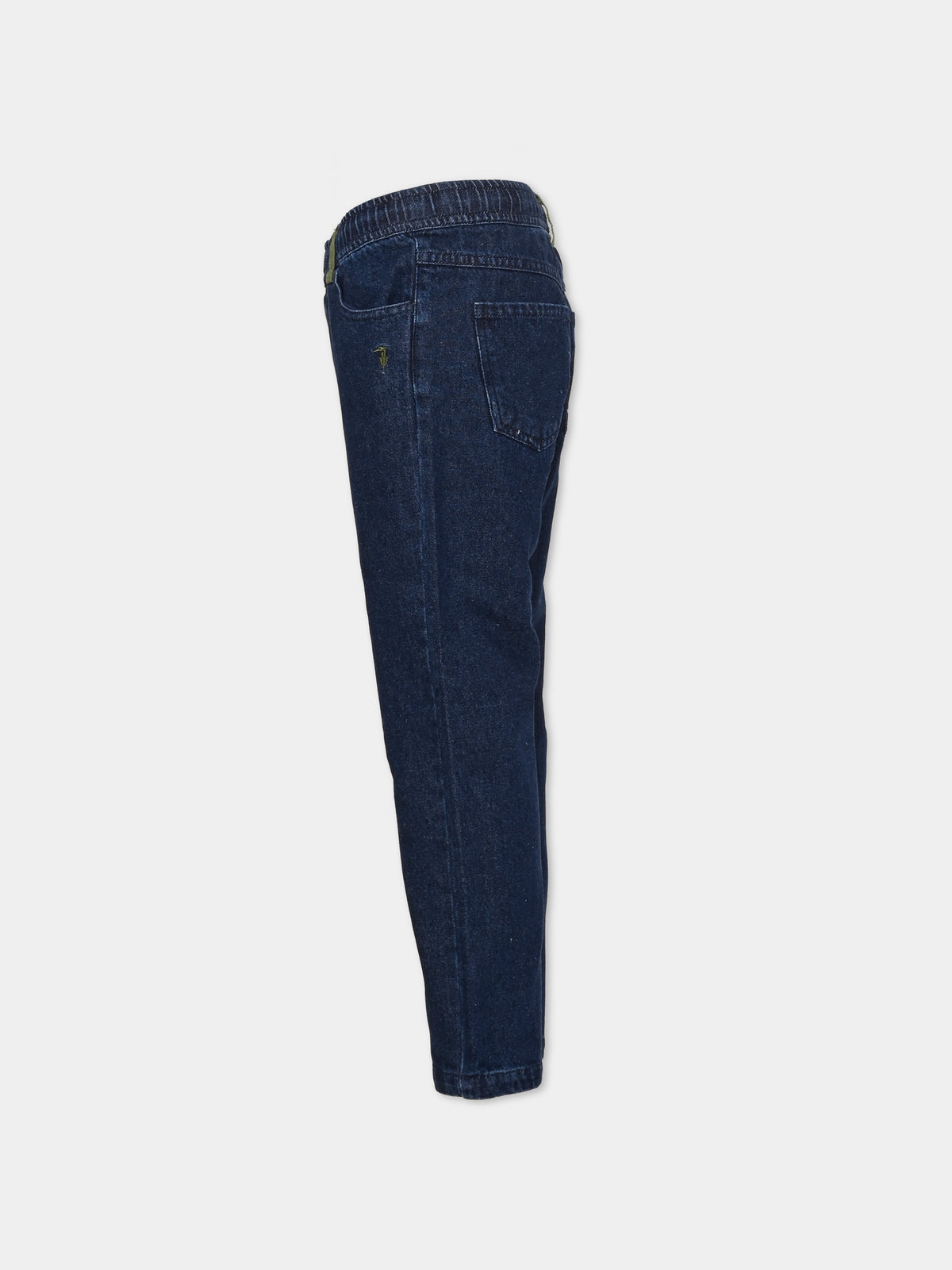 Jeans denim blu per bambino,Trussardi Junior,TIA26097JE D.BLUE_MED DENIM BLUE MEDIUM