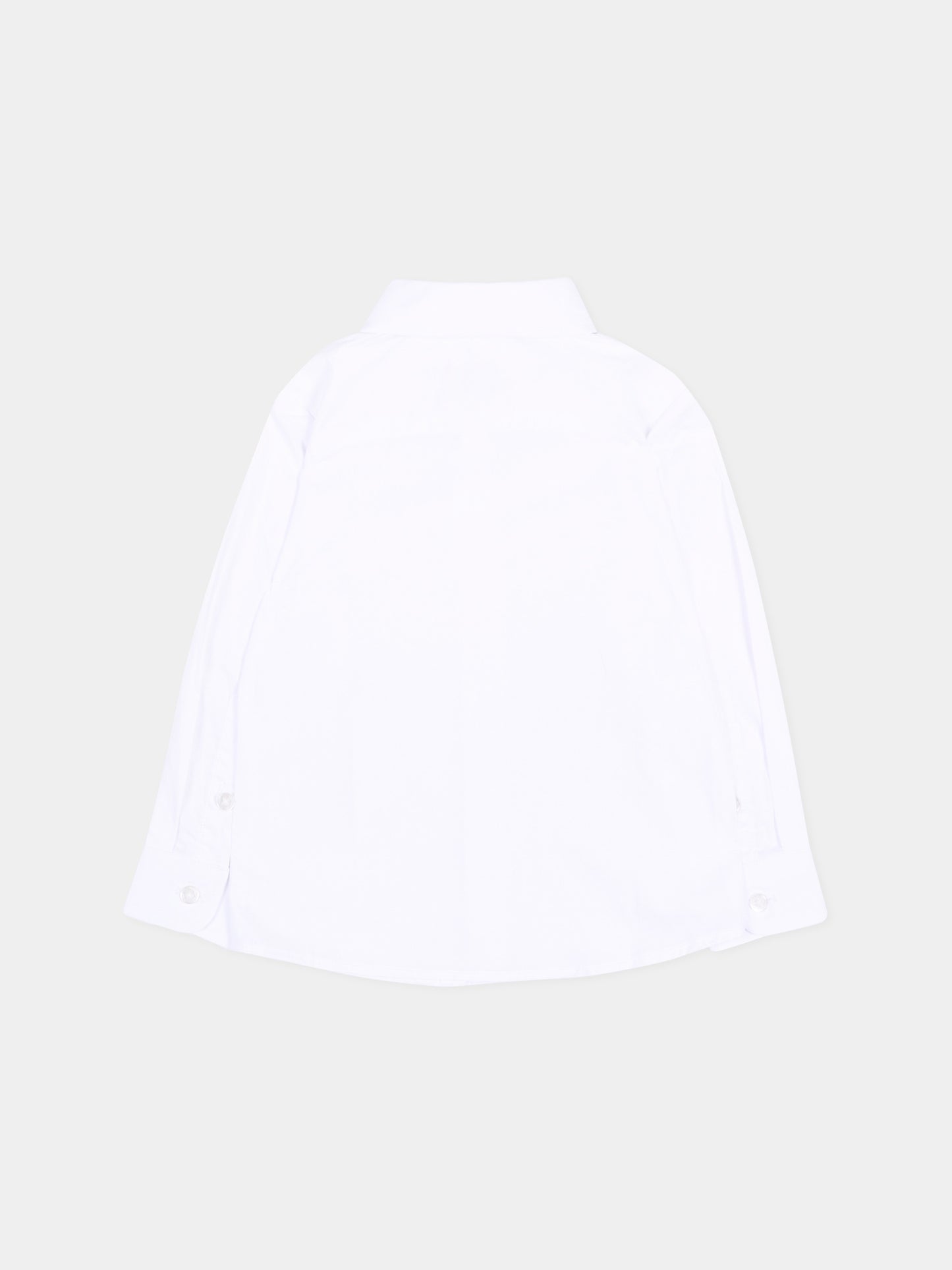 Camicia bianca per neonato con levriero,Trussardi Junior,TIA26016CA WHITE WHITE