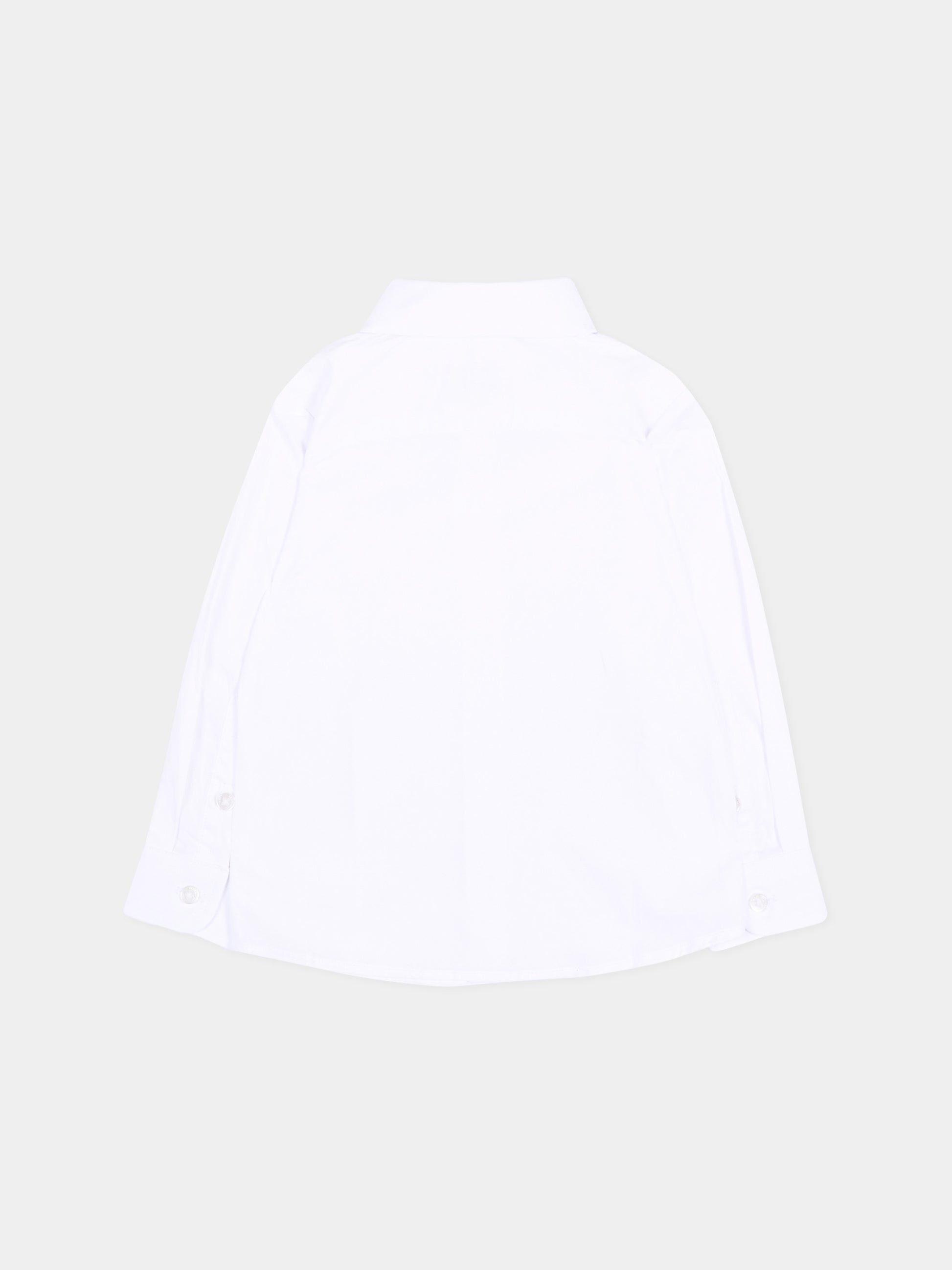 Camicia bianca per neonato con levriero,Trussardi Junior,TIA26016CA WHITE WHITE