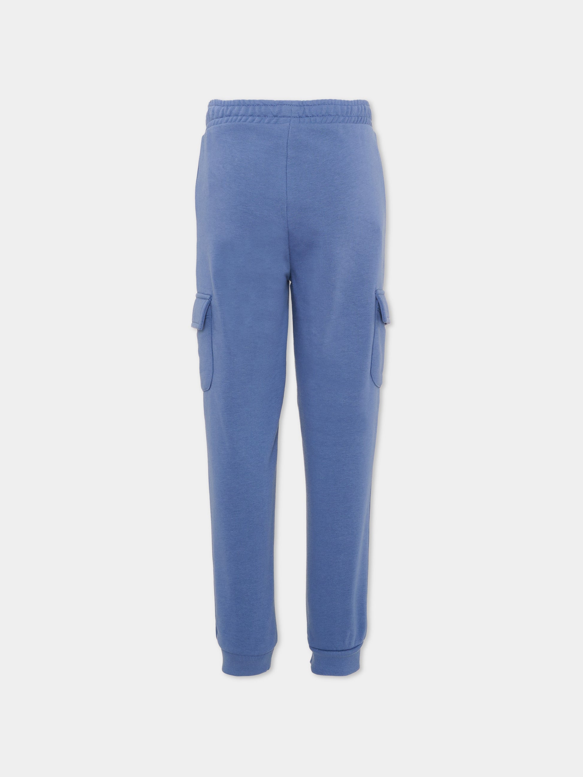 Pantaloni sportivi celeste per bambino con logo,Trussardi Junior,TIA26078PA AVIO AVIO