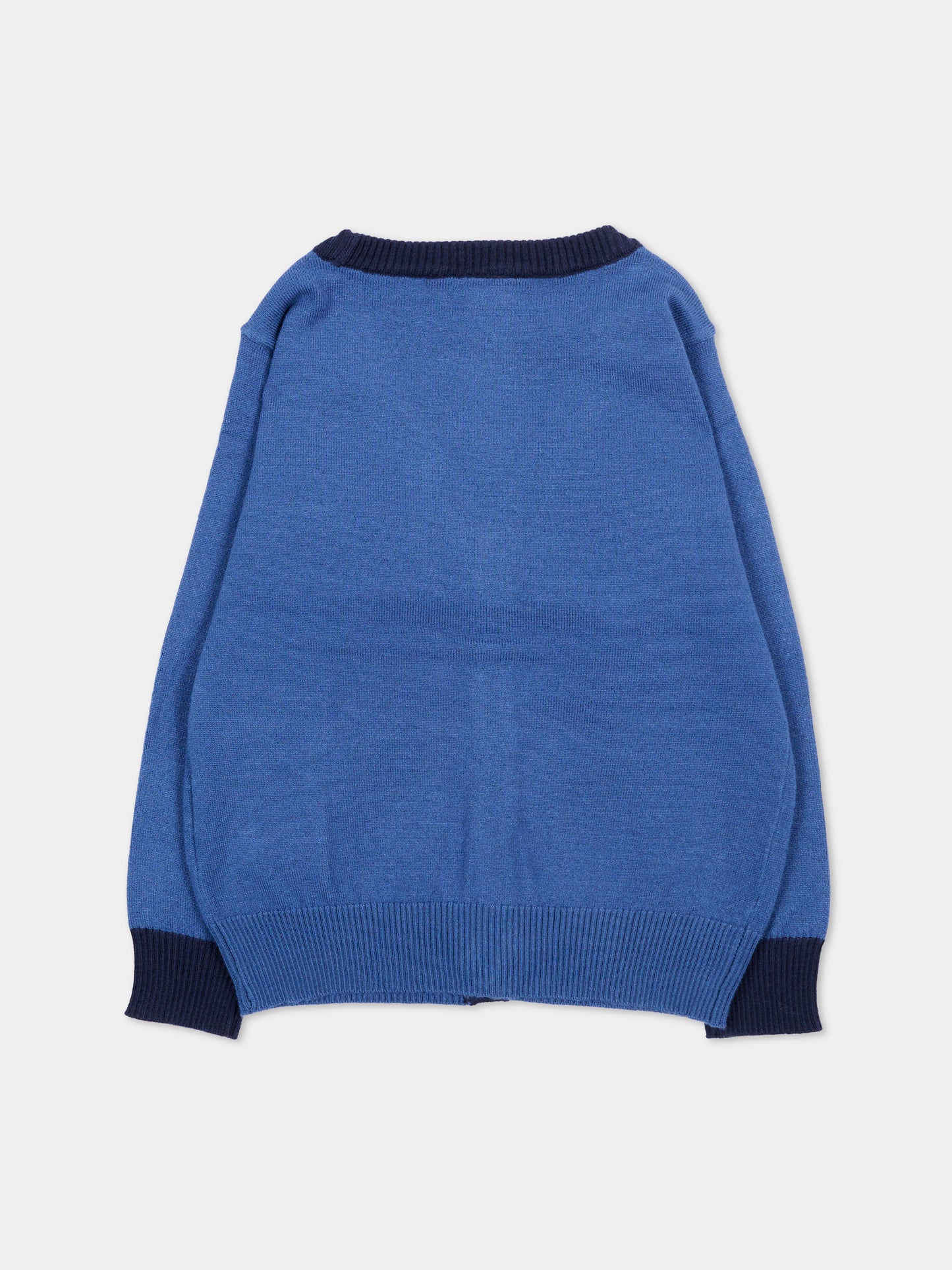 Cardigan blu per neonato con logo,Trussardi Junior,TIA26071CD AVIO/BL.N. AVIO
