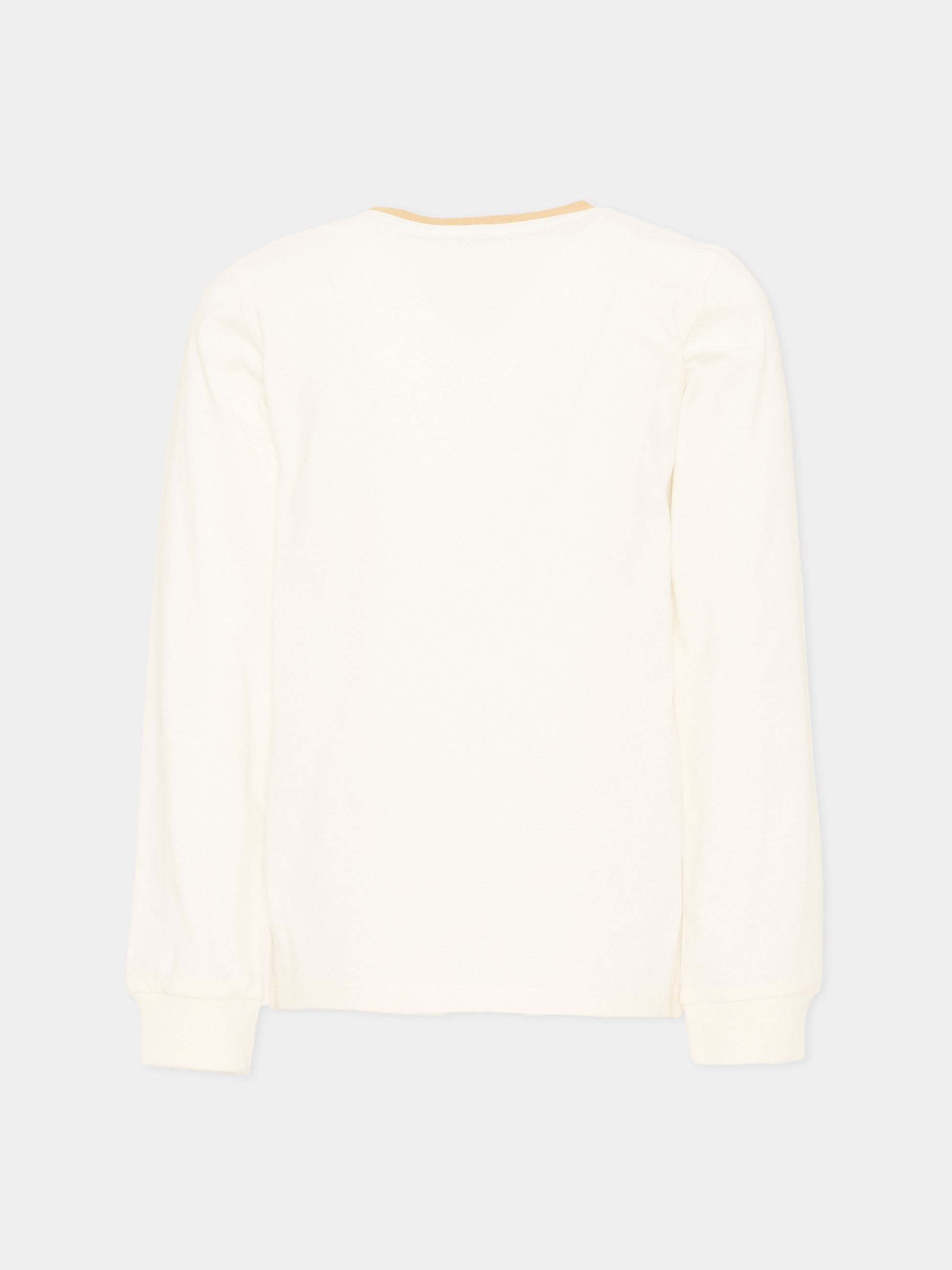 T-Shirt avorio per bambino con logo,Trussardi Junior,TIA26112TS O-WHT/KHAK OFF-WHITE