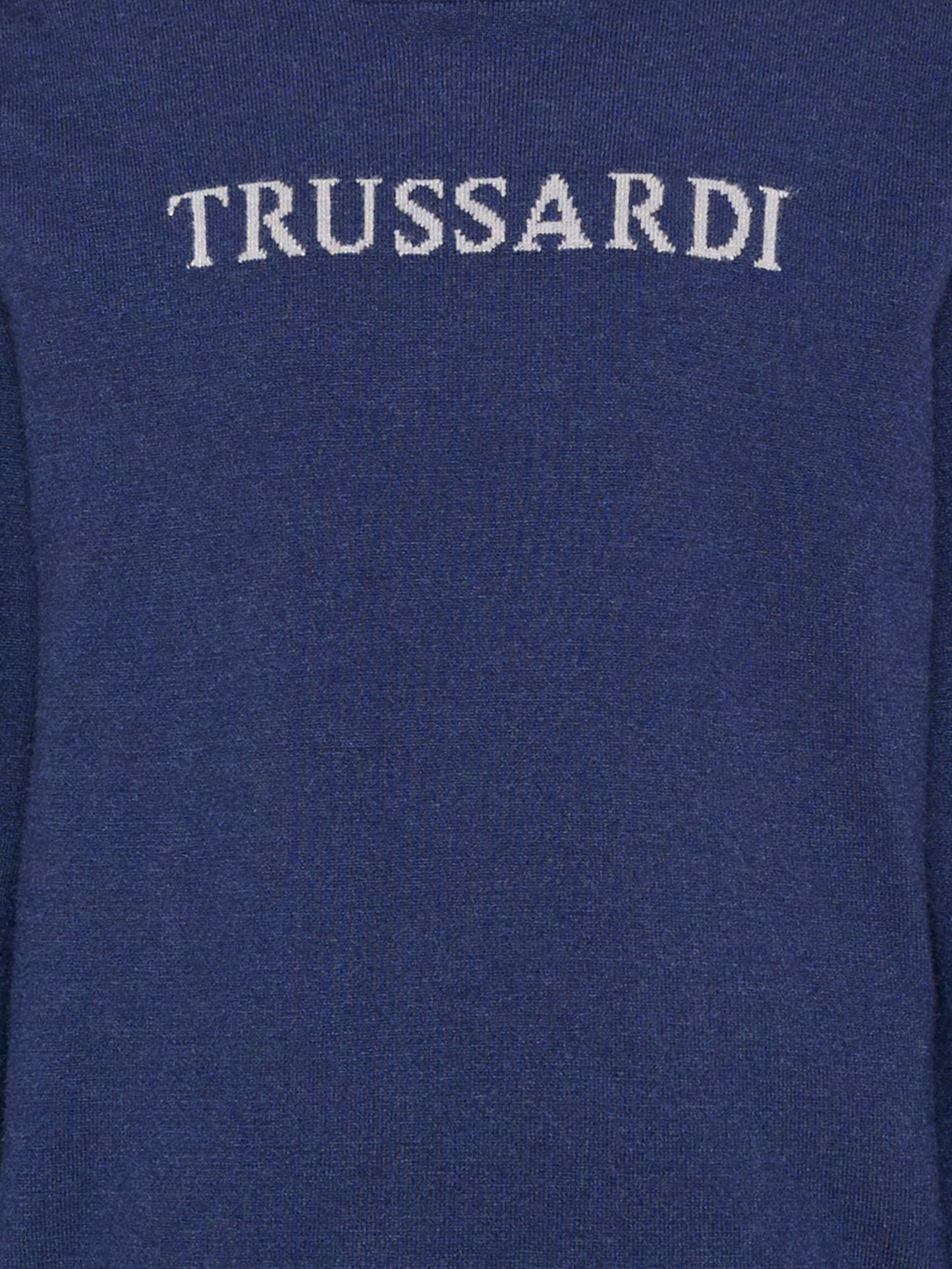 Maglione blu per bambino con logo,Trussardi Junior,TIA26171MA BLUE_NAVAL BLUE NAVAL