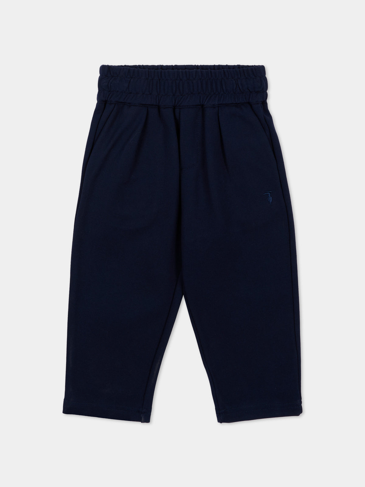 Pantalone blu per neonato con logo,Trussardi Junior,TIA26172PA BLUE_NAVAL BLUE NAVAL