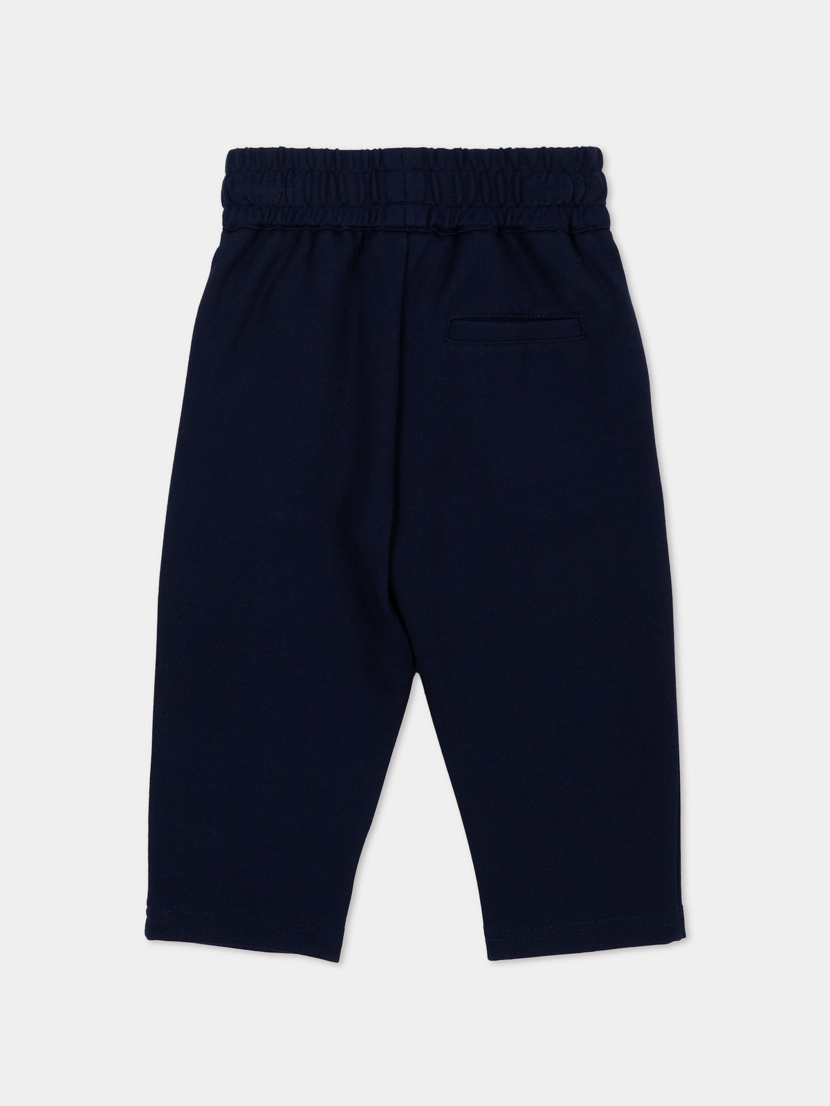Pantalone blu per neonato con logo,Trussardi Junior,TIA26172PA BLUE_NAVAL BLUE NAVAL