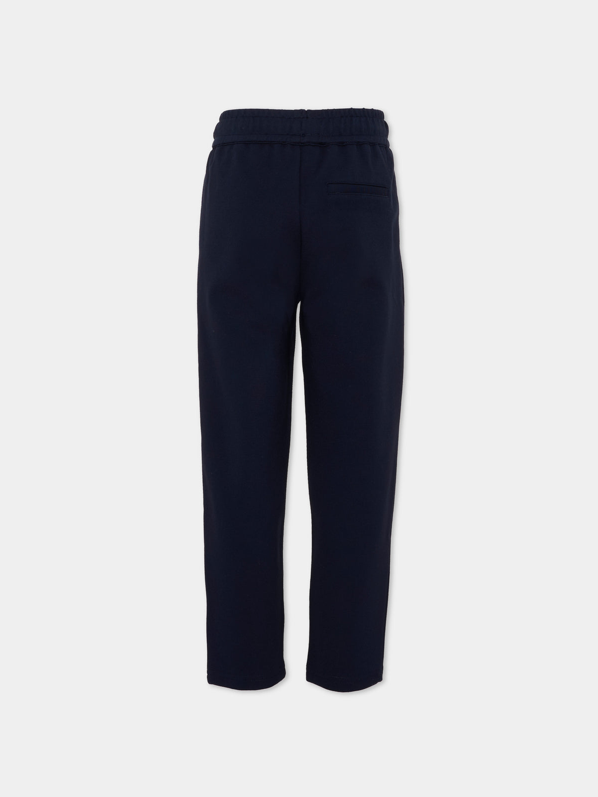 Pantalone blu per bambino con logo,Trussardi Junior,TIA26172PA BLUE_NAVAL BLUE NAVAL