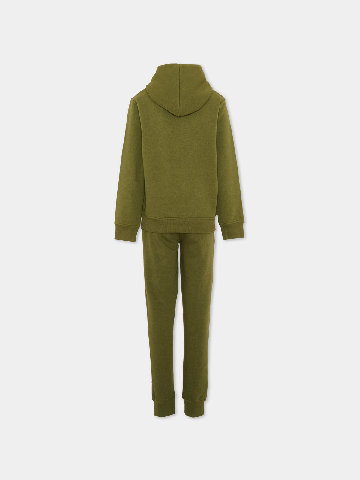 Completo sportivo lungo verde per bambino con logo,Trussardi Junior,TBA26069CF CYPRESS/CY CYPRESS