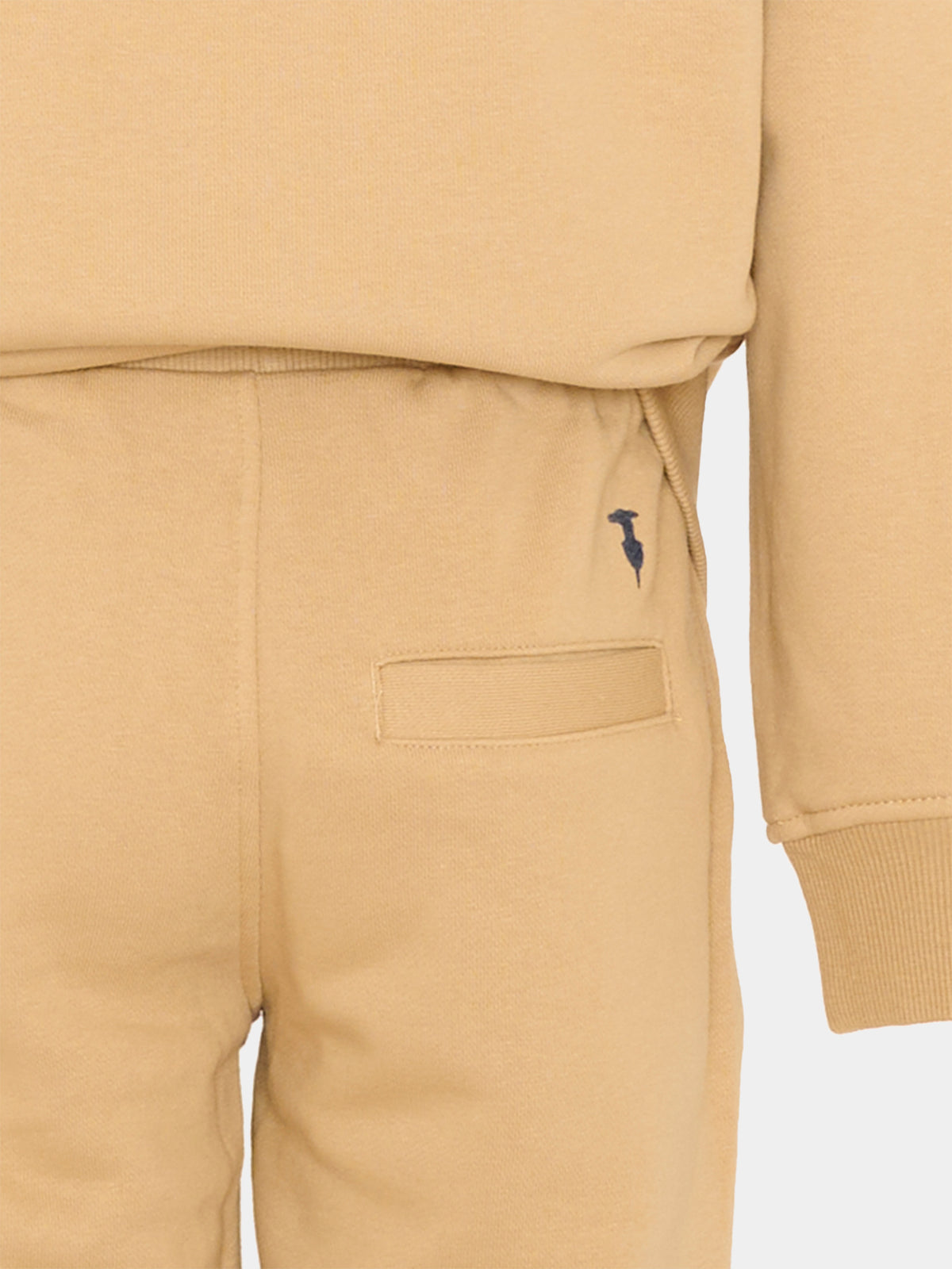 Completo sportivo lungo beige per bambino con logo,Trussardi Junior,TBA26069CF CAMEL/CAM. CAMEL