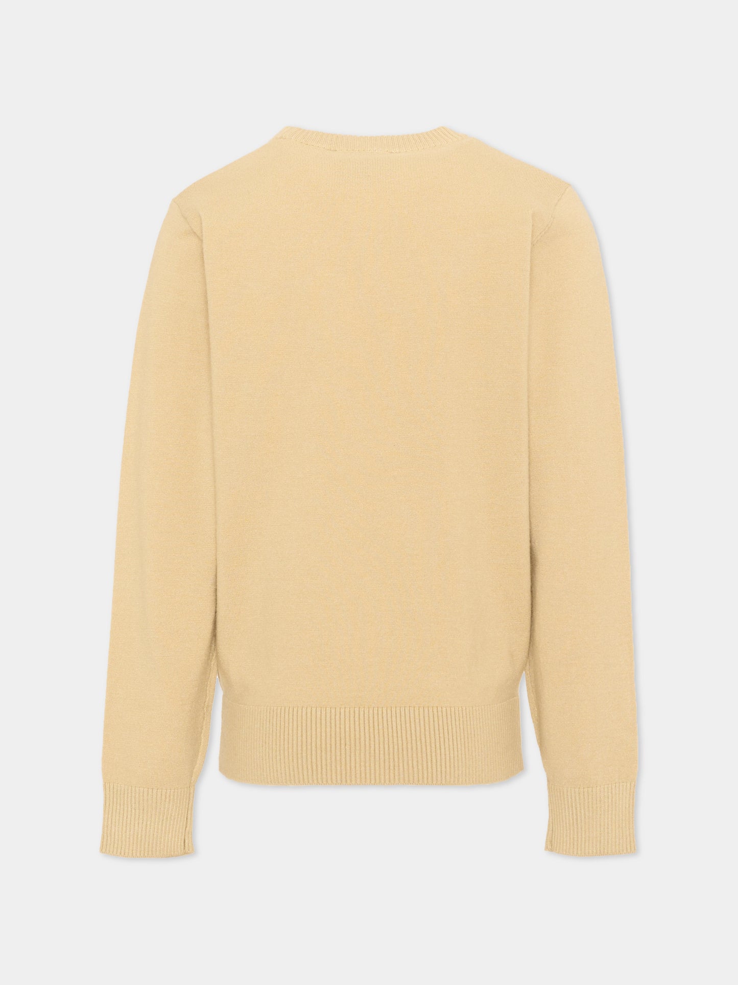 Maglione beige per bambino con logo,Trussardi Junior,TBA26021MA KHAKI KHAKI