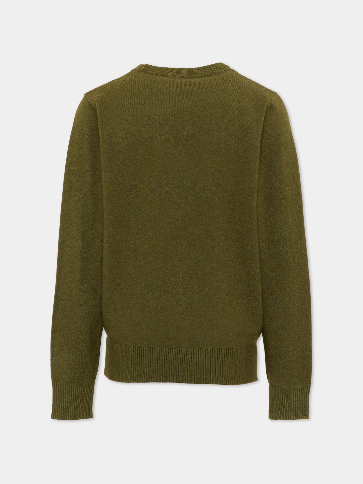 Maglione verde per bambino con logo,Trussardi Junior,TBA26021MA CYPRESS CYPRESS