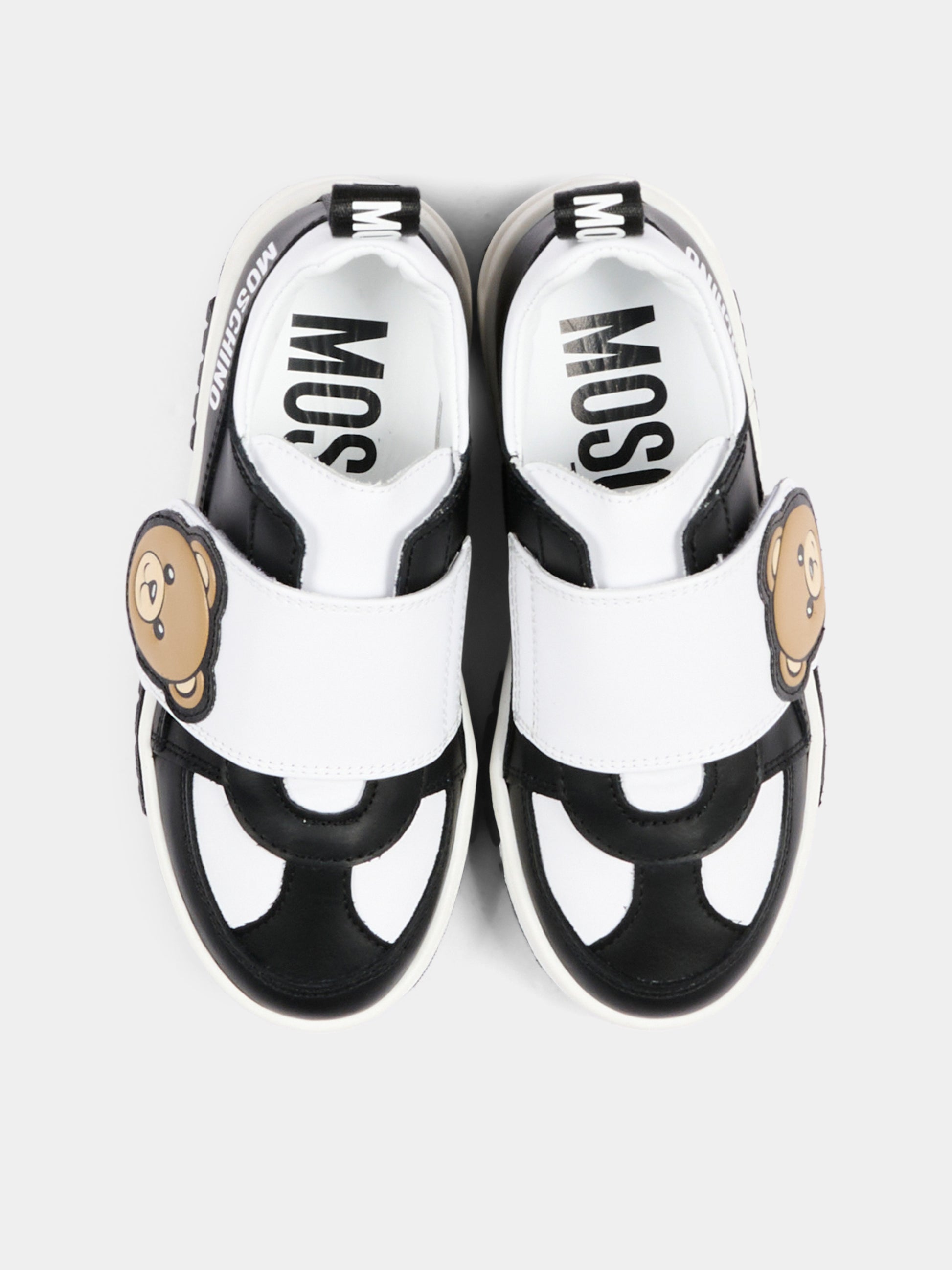 Sneakers nere per bambini con Teddy Bear,Moschino Kids,84243 VAR6