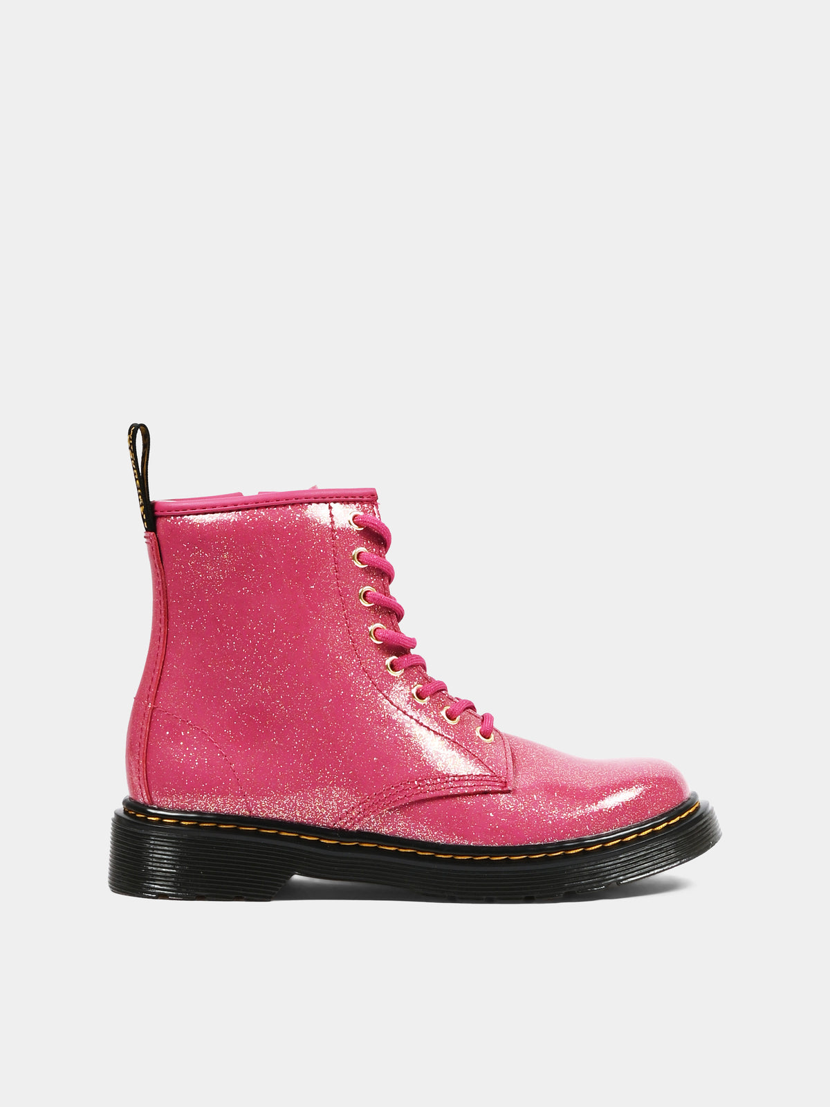 Anfibi fucsia 1460 per bambina glitter,Dr. Martens,1460 J 41435650 FUCHSIA NEBULA GLITTER