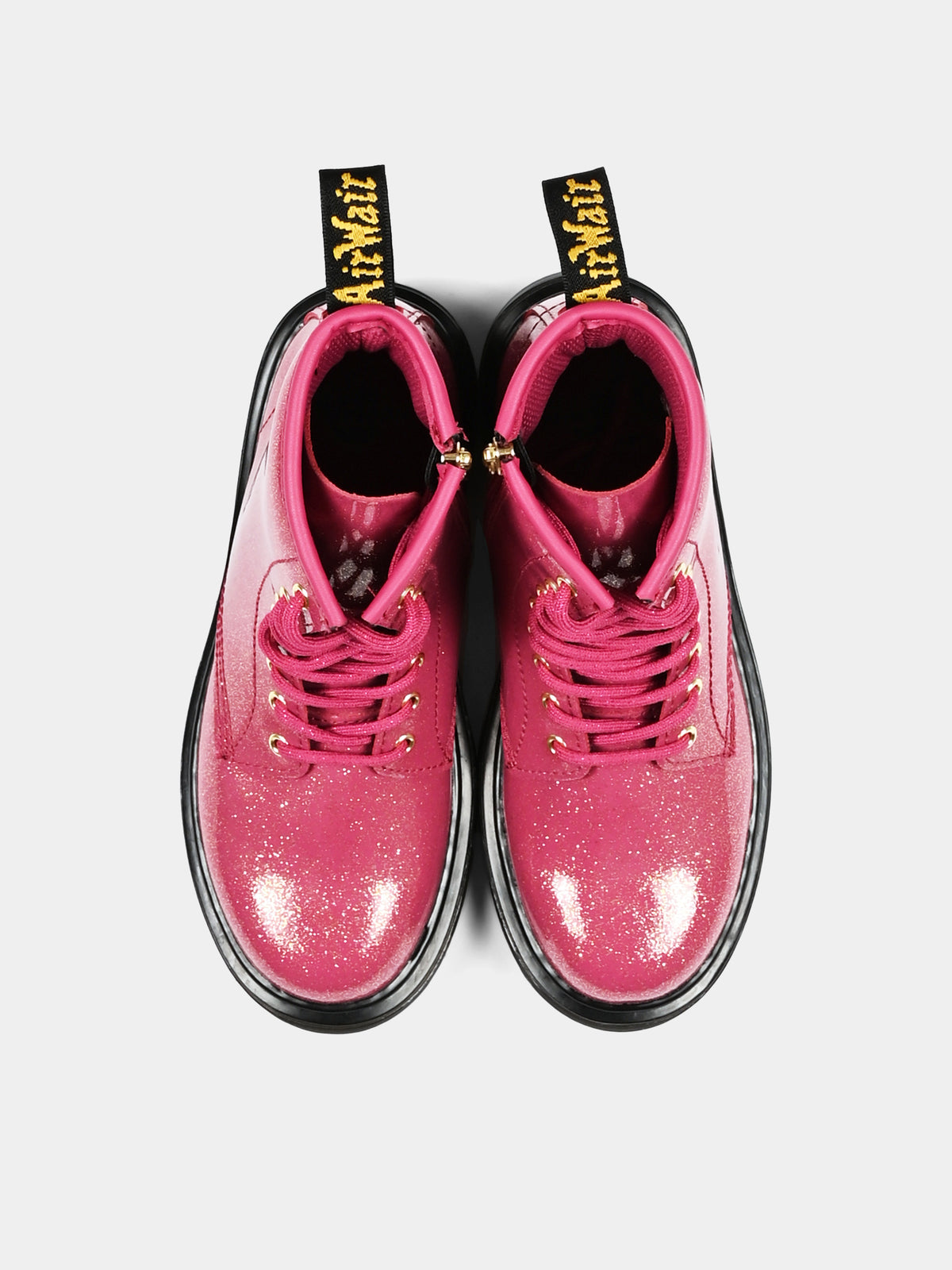 Anfibi fucsia 1460 per bambina glitter,Dr. Martens,1460 J 41435650 FUCHSIA NEBULA GLITTER
