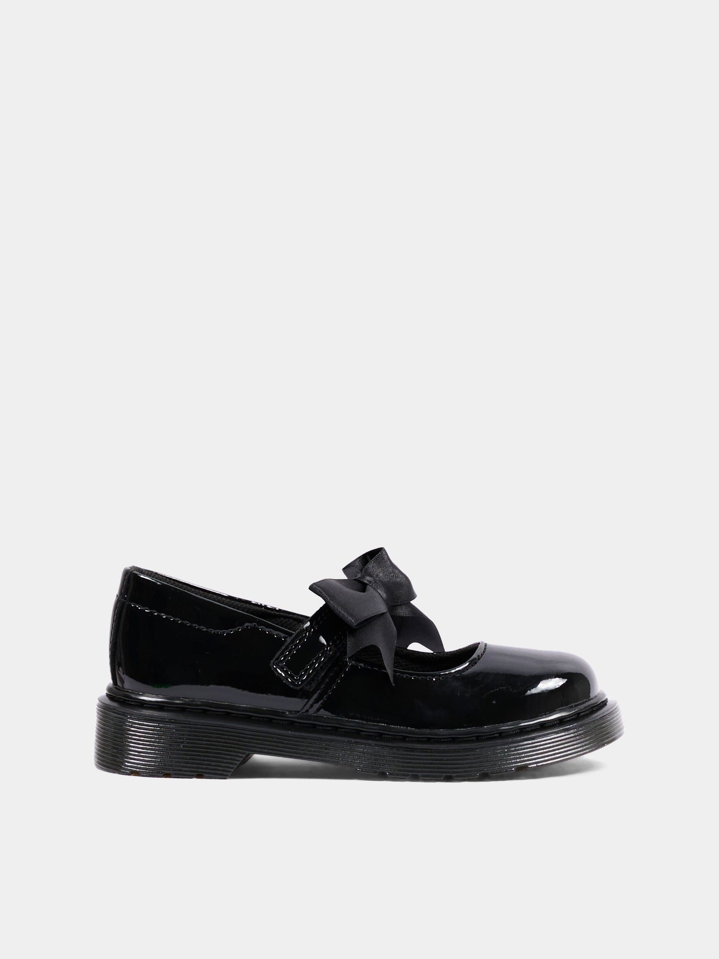 Ballerine nere Maccy per bambina in vernice,Dr. Martens,MACCY II J 21776001 BLACK PATENT LAMPER