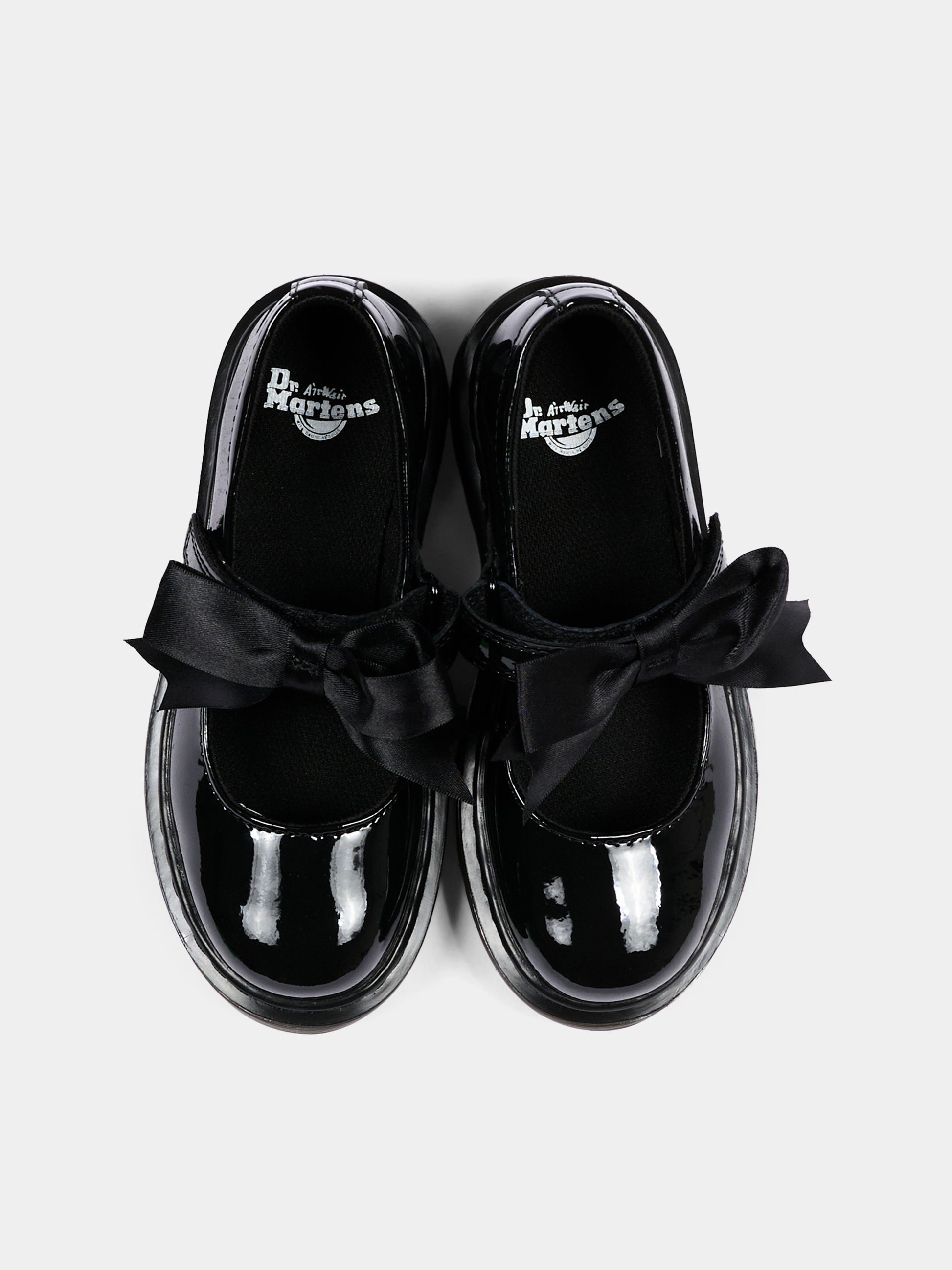Ballerine nere Maccy per bambina in vernice,Dr. Martens,MACCY II J 21776001 BLACK PATENT LAMPER
