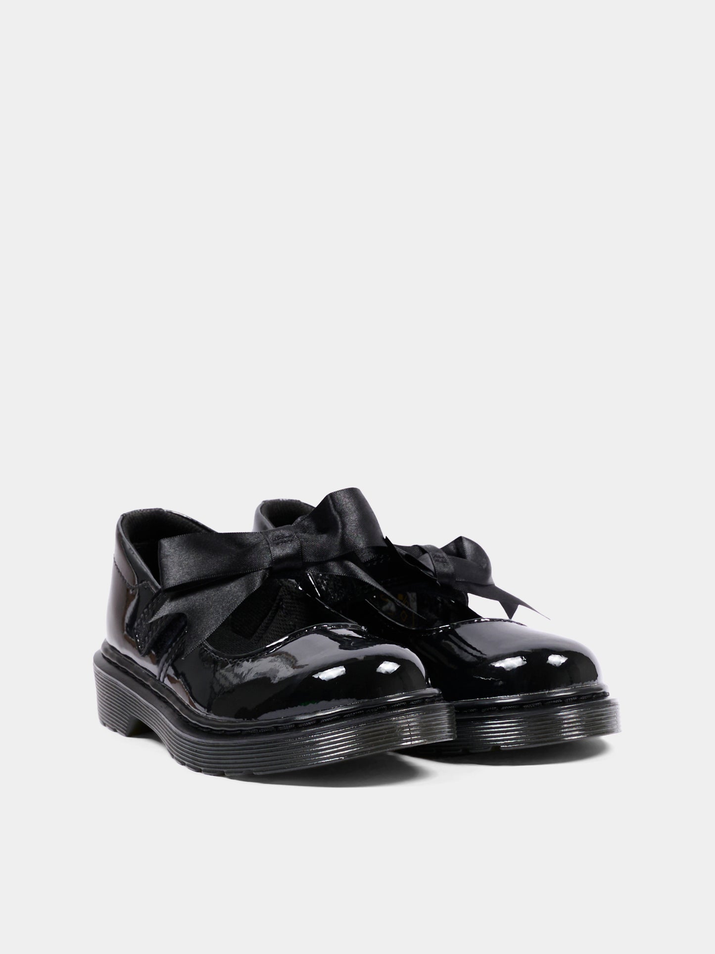 Ballerine nere Maccy per bambina in vernice,Dr. Martens,MACCY II J 21776001 BLACK PATENT LAMPER