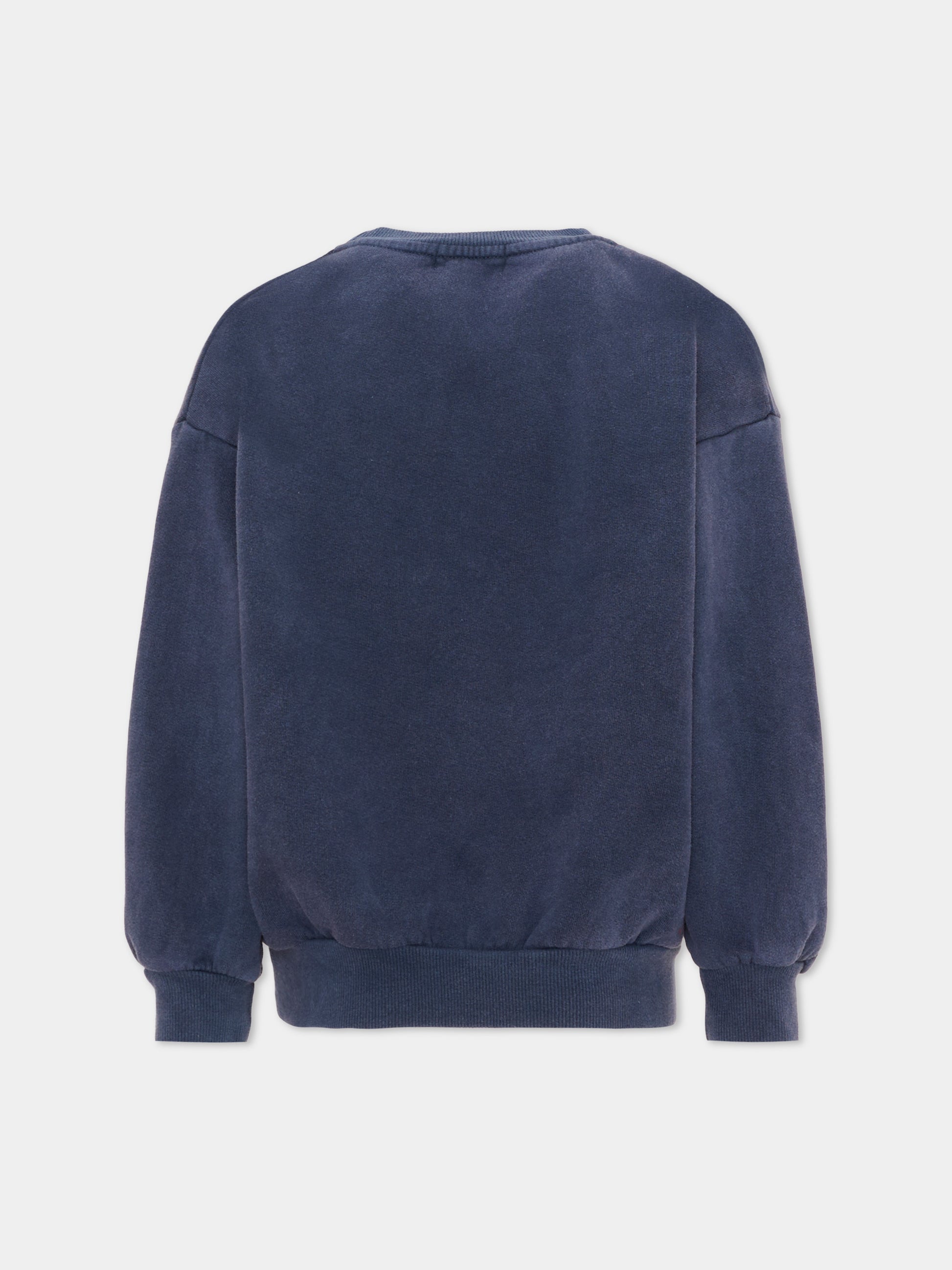 Felpa blu per bambino con logo,Bobo Choses,B226AC033