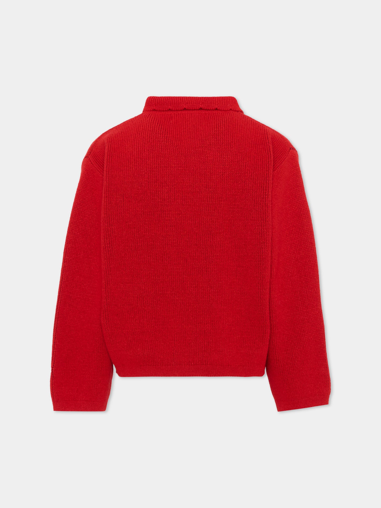 Cardigan rosso per bambina floreale,Bobo Choses,B226AC140